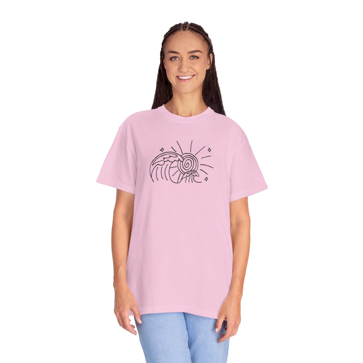 Into the Golden Hour by Maleeh Molstad limited edition unisex garment-dyed t-shirt ~ Waves