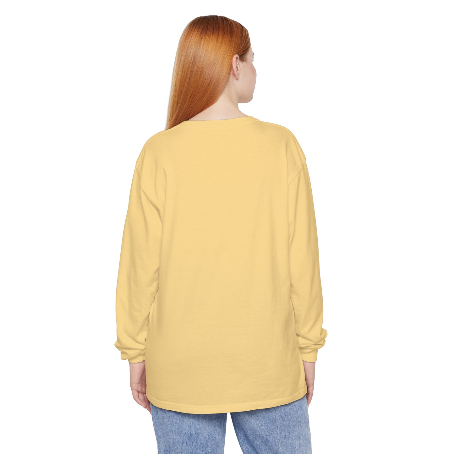 Into the Golden Hour by Maleeh Molstad unisex garment-dyed long-sleeve t-shirt ~ Peace