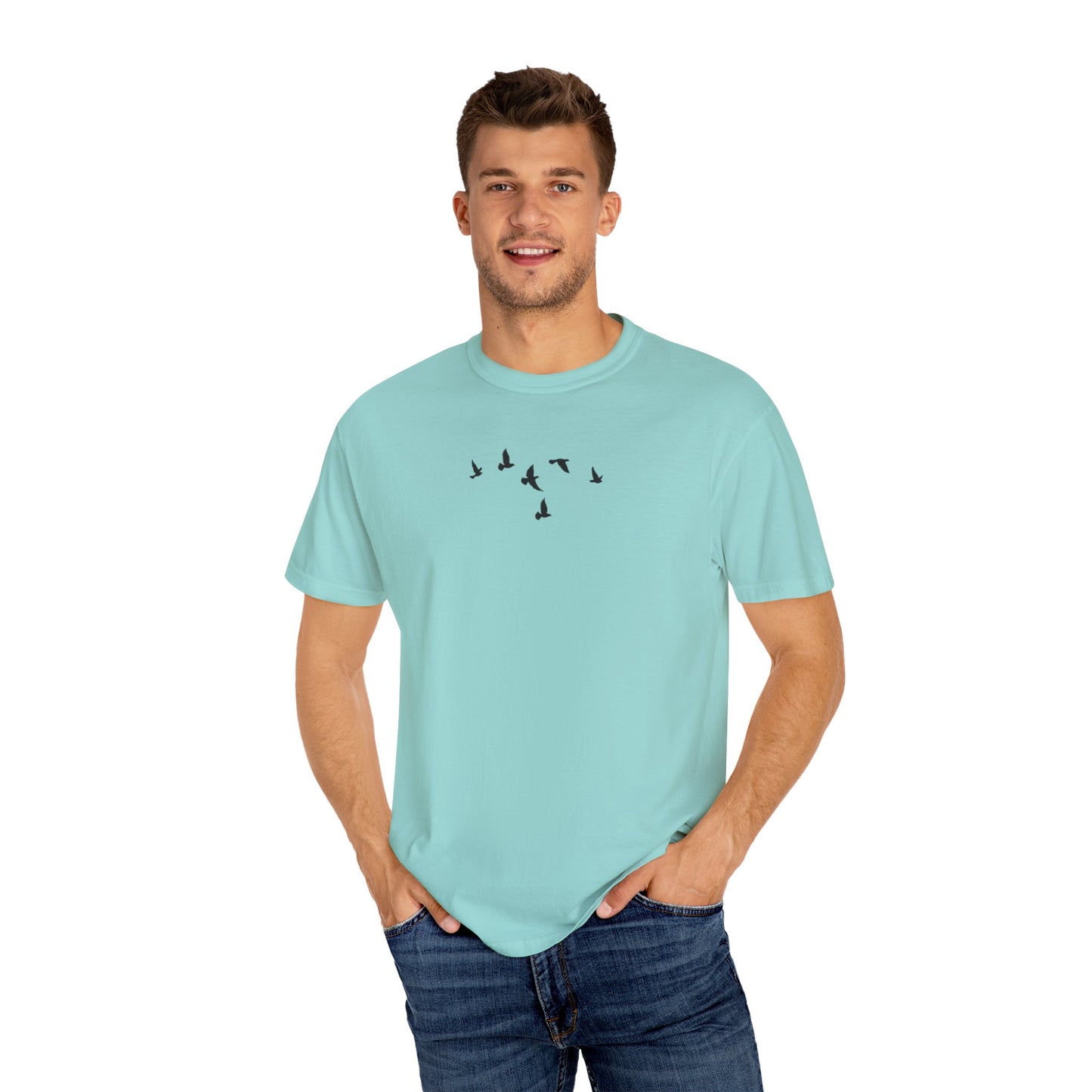 Where The Stars Shine Indigo Blue by Maleeh Molstad unisex garment-dyed t-shirt~ Until We Meet Again