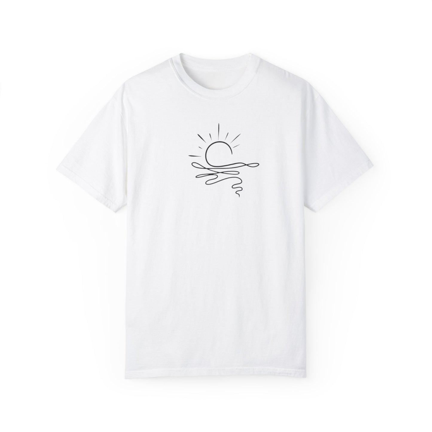 Where The Stars Shine Indigo Blue by Maleeh Molstad unisex garment-dyed t-shirt ~ Turquoise