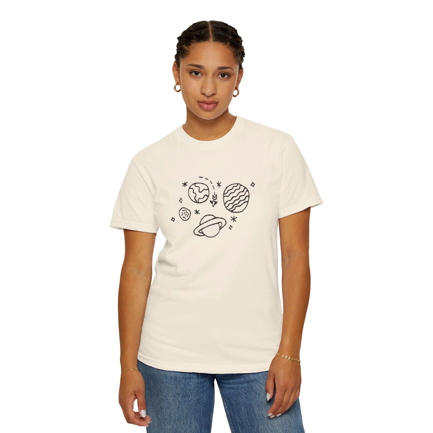 Into the Golden Hour by Maleeh Molstad limited edition unisex garment-dyed t-shirt ~ Space