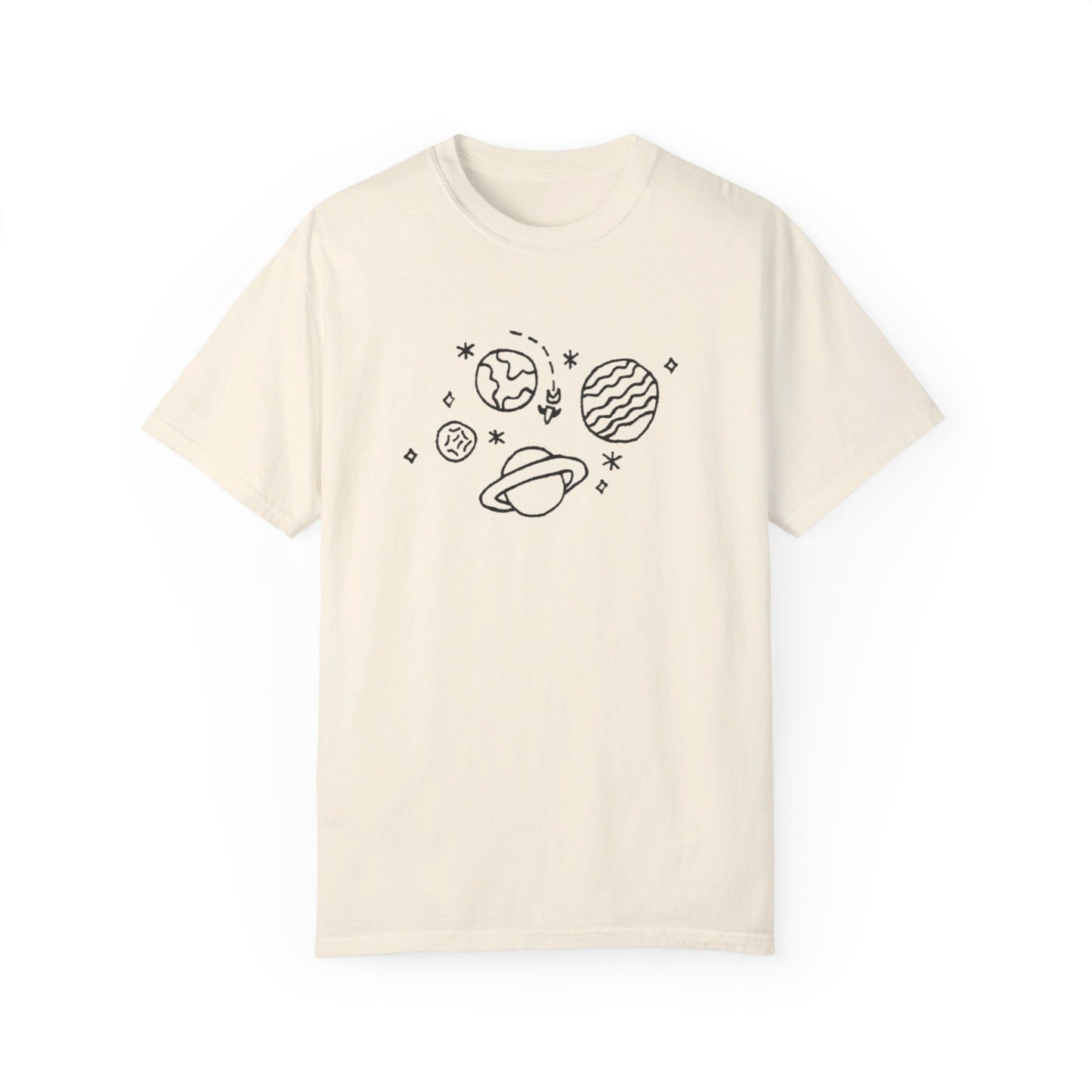 Into the Golden Hour by Maleeh Molstad limited edition unisex garment-dyed t-shirt ~ Space