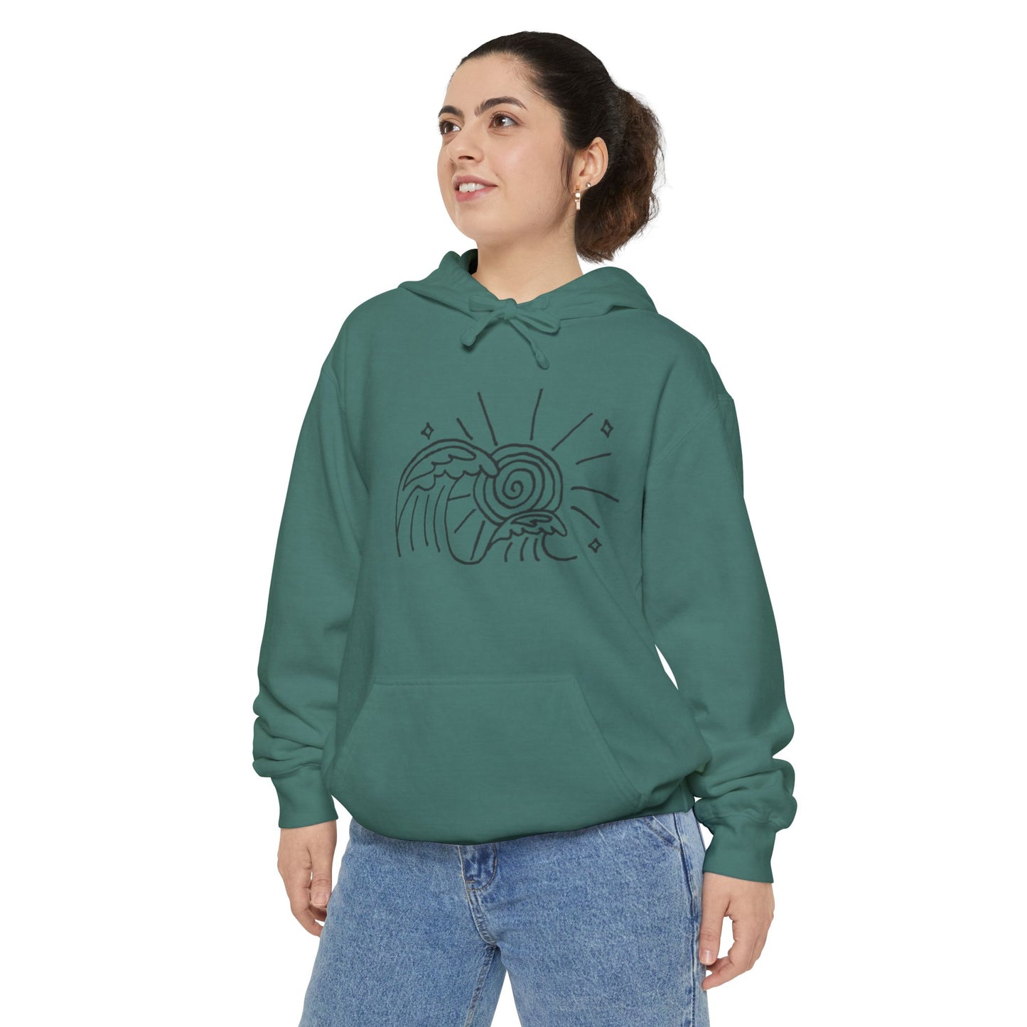 Into the Golden Hour by Maleeh Molstad limited edition unisex drummer hoodie ~ Waves