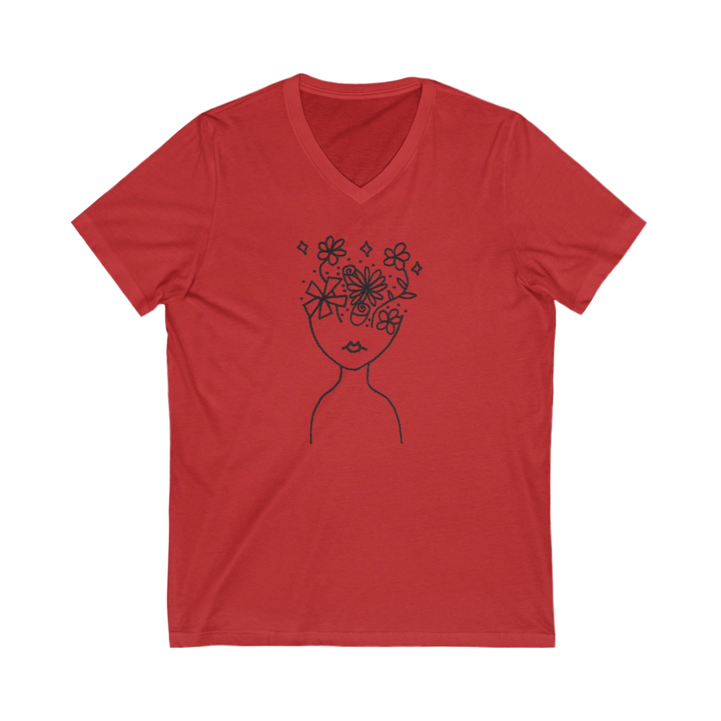 Into the Golden Hour by Maleeh Molstad limited edition unisex jersey short sleeve v-neck tee ~ Understanding