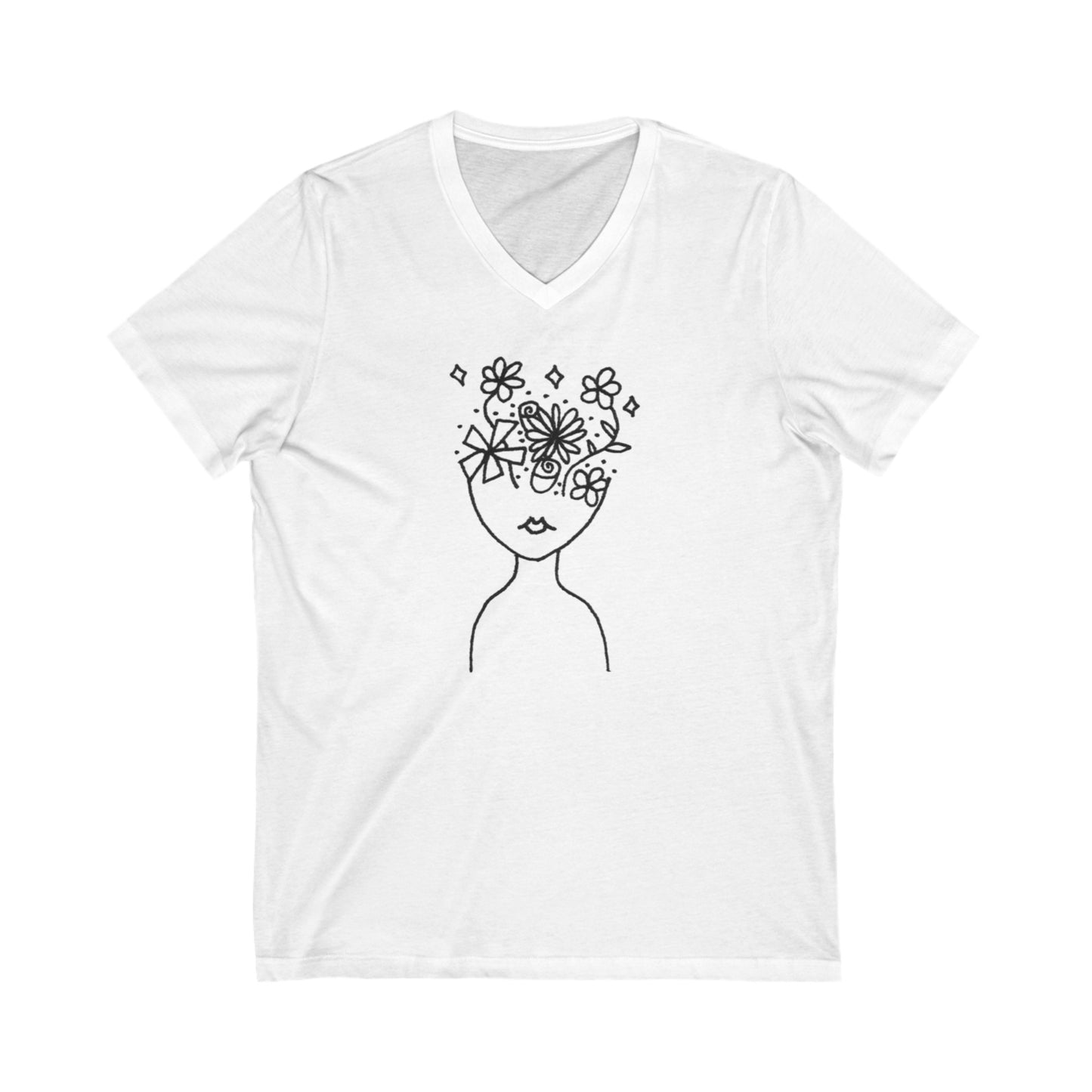 Into the Golden Hour by Maleeh Molstad limited edition unisex jersey short sleeve v-neck tee ~ Understanding