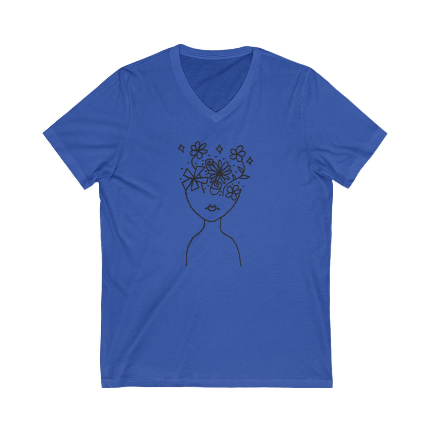 Into the Golden Hour by Maleeh Molstad limited edition unisex jersey short sleeve v-neck tee ~ Understanding
