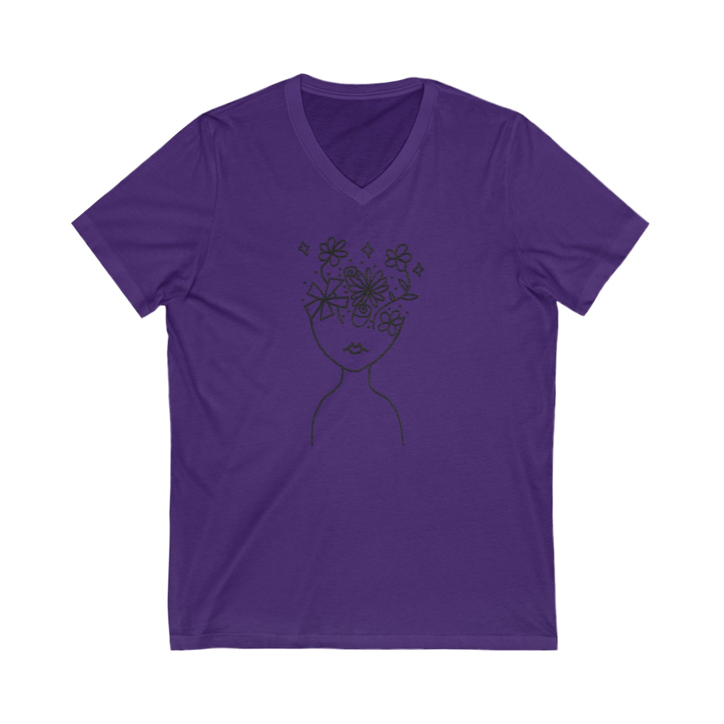 Into the Golden Hour by Maleeh Molstad limited edition unisex jersey short sleeve v-neck tee ~ Understanding