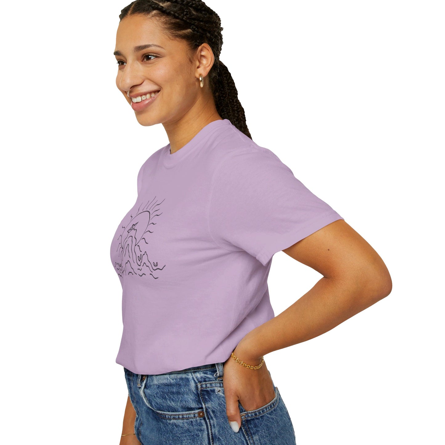 Into the Golden Hour by Maleeh Molstad limited edition unisex garment-dyed t-shirt ~ Peace