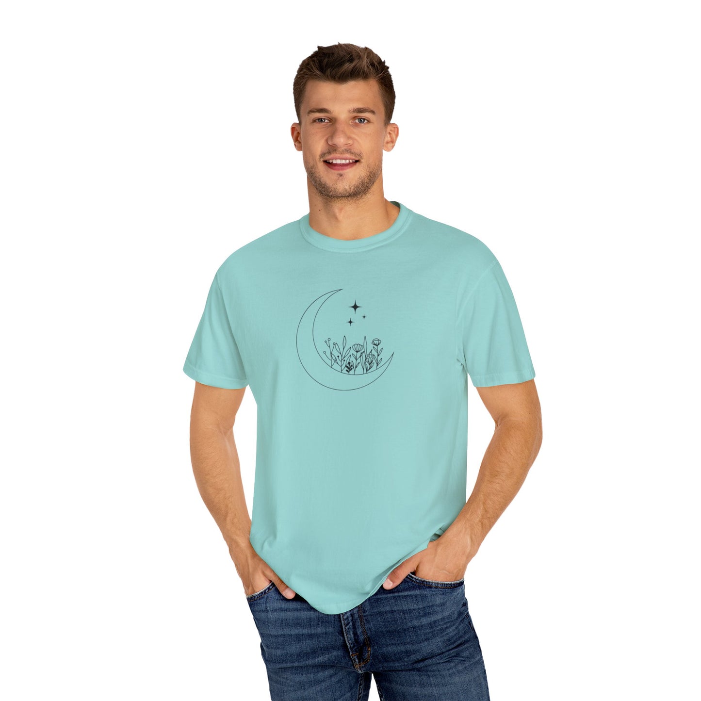 Where the Stars Shine Indigo Blue by Maleeh Molstad unisex garment-dyed t-shirt ~ Musn’t Forget
