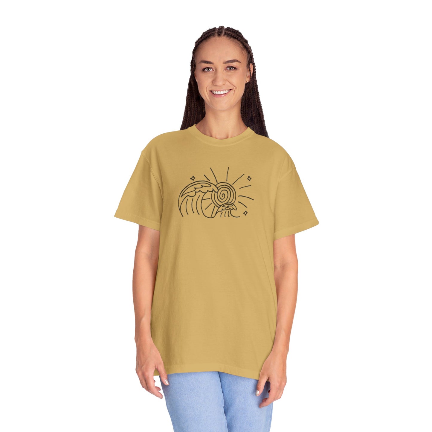 Into the Golden Hour by Maleeh Molstad limited edition unisex garment-dyed t-shirt ~ Waves