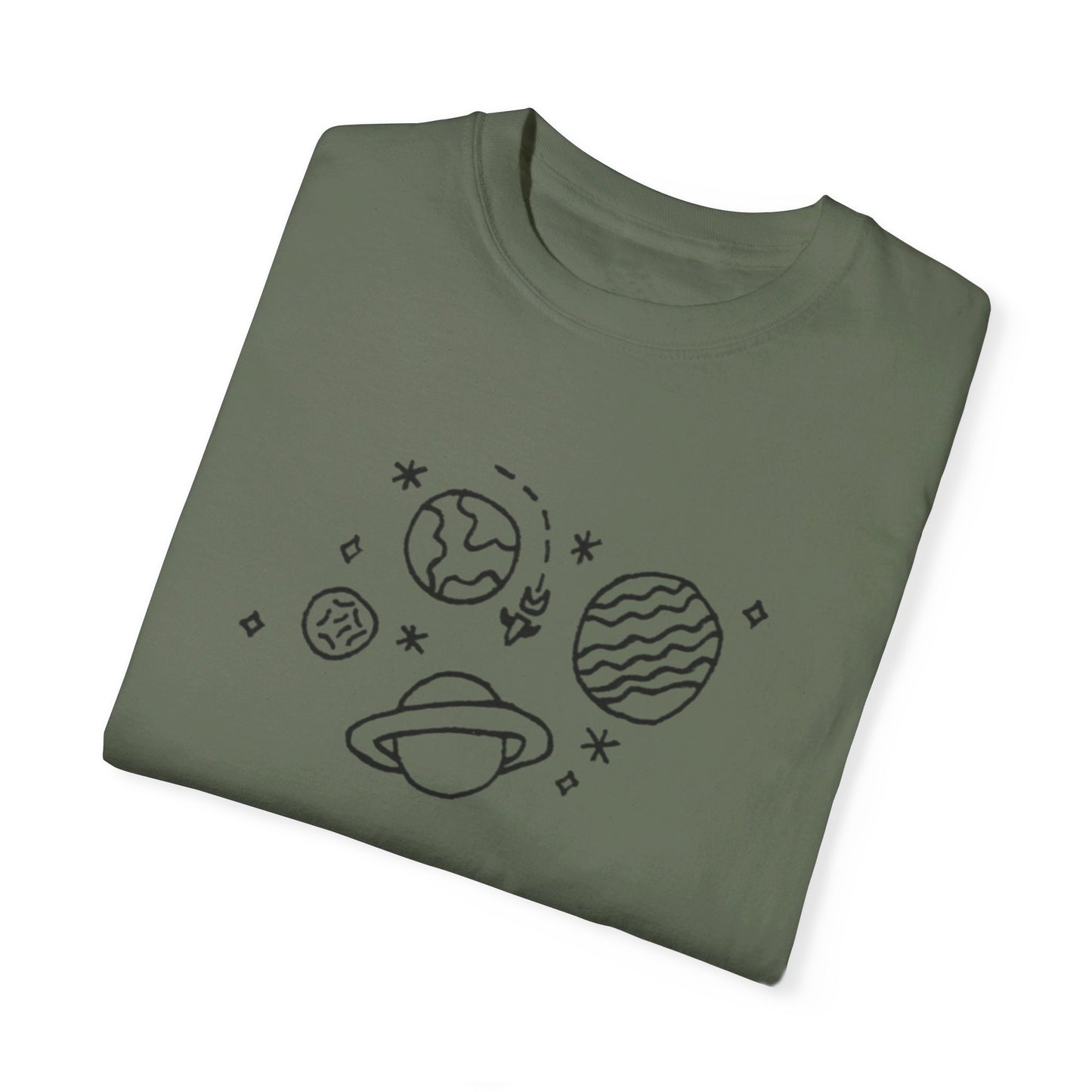 Into the Golden Hour by Maleeh Molstad limited edition unisex garment-dyed t-shirt ~ Space