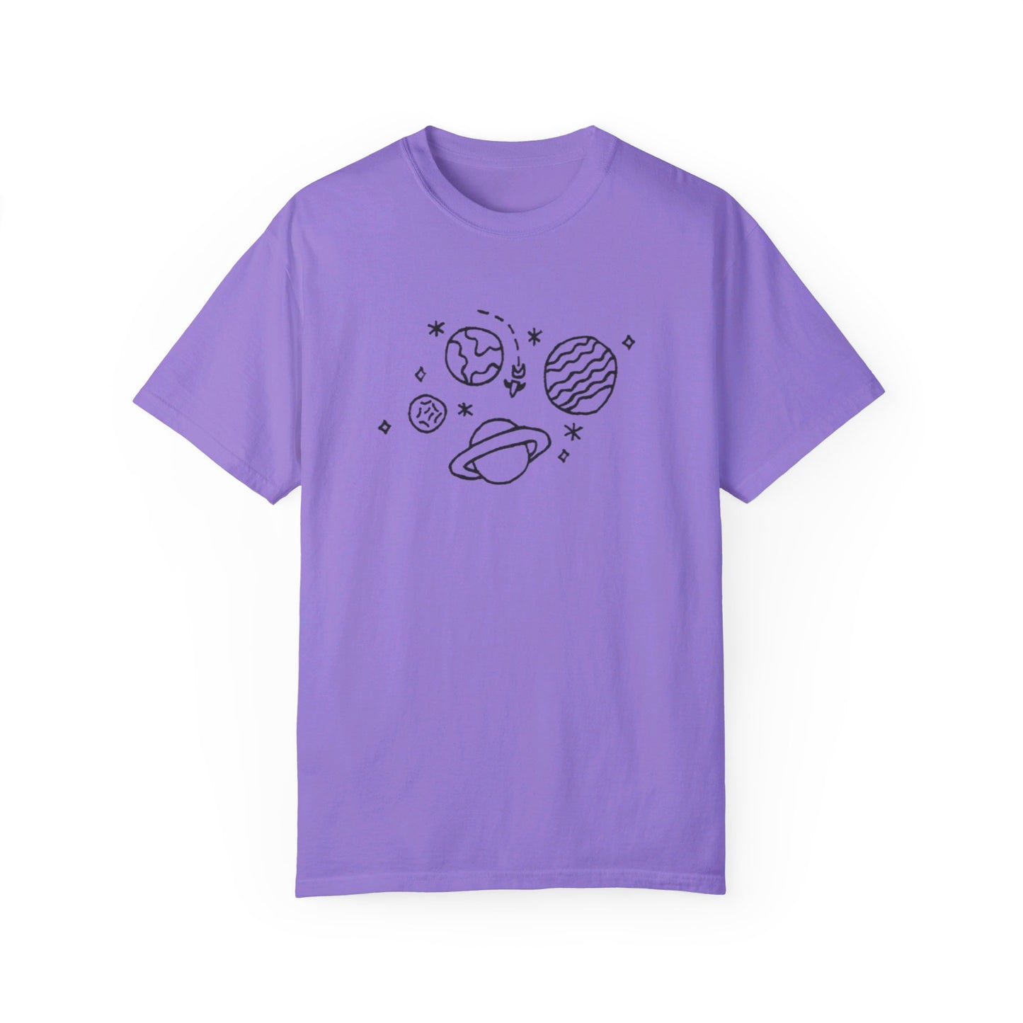 Into the Golden Hour by Maleeh Molstad limited edition unisex garment-dyed t-shirt ~ Space