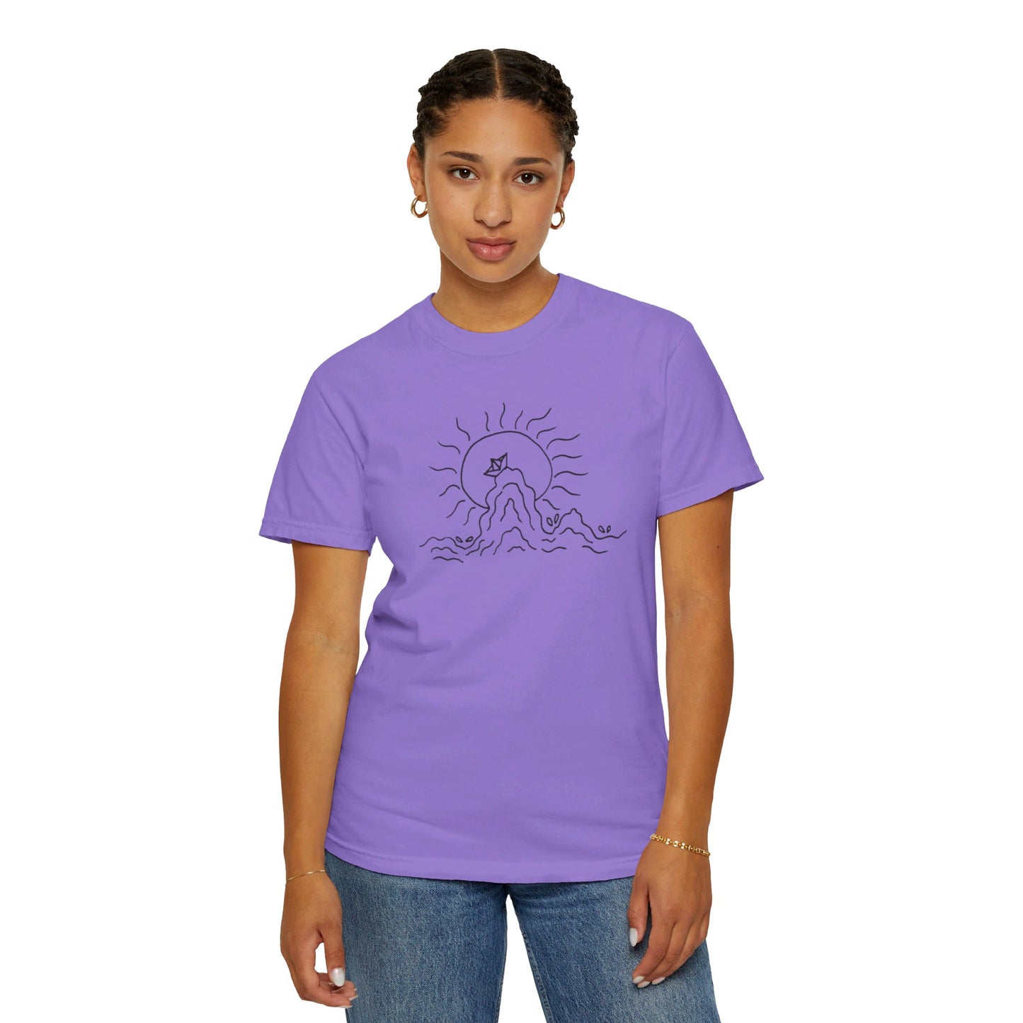 Into the Golden Hour by Maleeh Molstad limited edition unisex garment-dyed t-shirt ~ Peace
