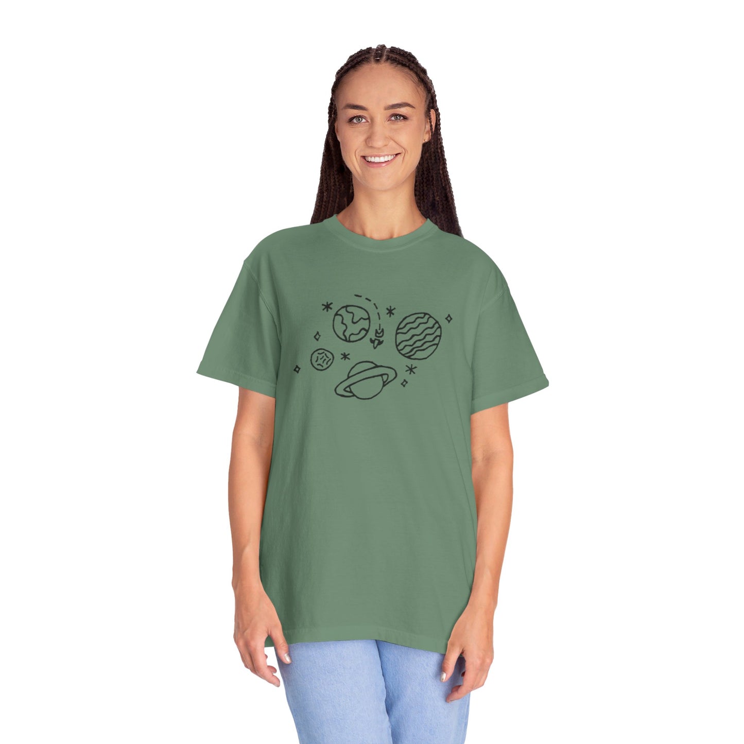 Into the Golden Hour by Maleeh Molstad limited edition unisex garment-dyed t-shirt ~ Space
