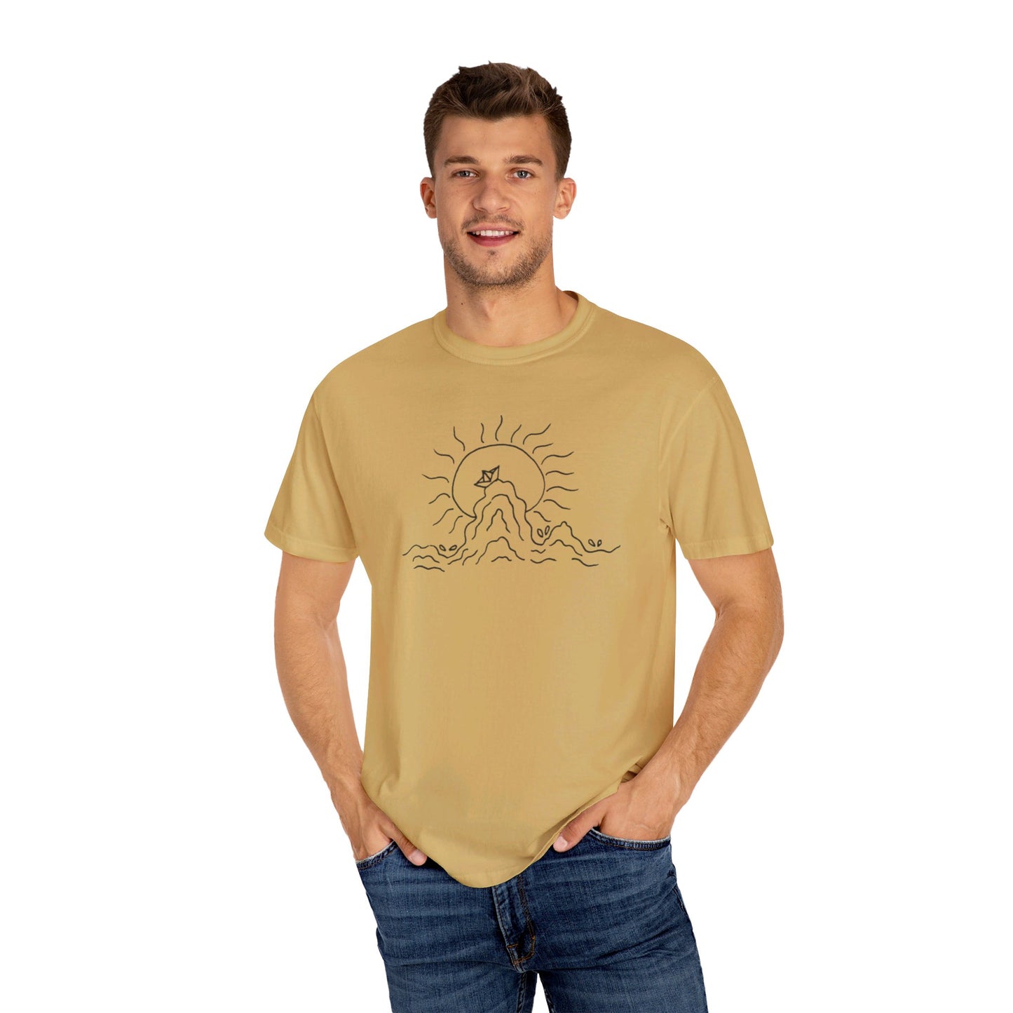 Into the Golden Hour by Maleeh Molstad limited edition unisex garment-dyed t-shirt ~ Peace