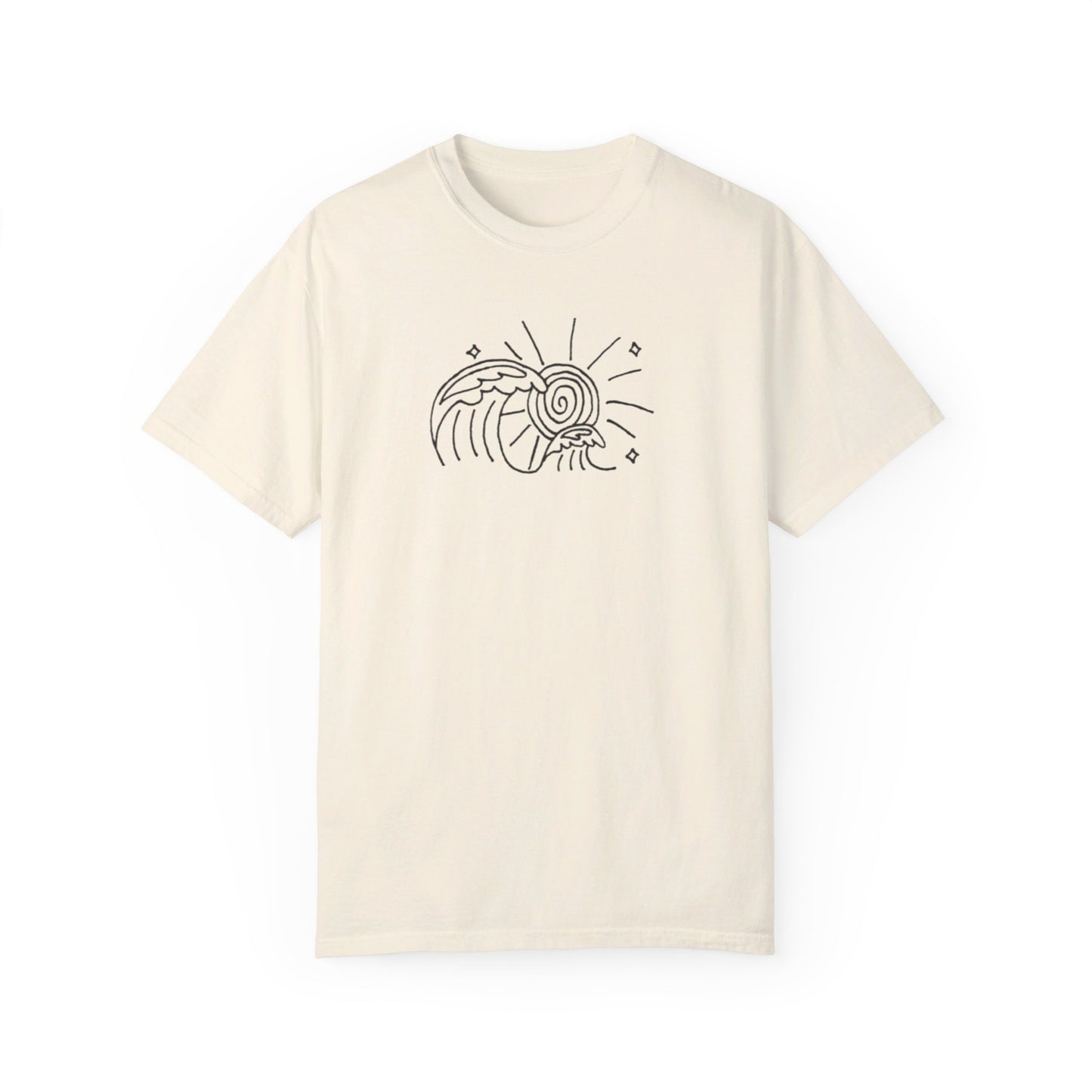Into the Golden Hour by Maleeh Molstad limited edition unisex garment-dyed t-shirt ~ Waves
