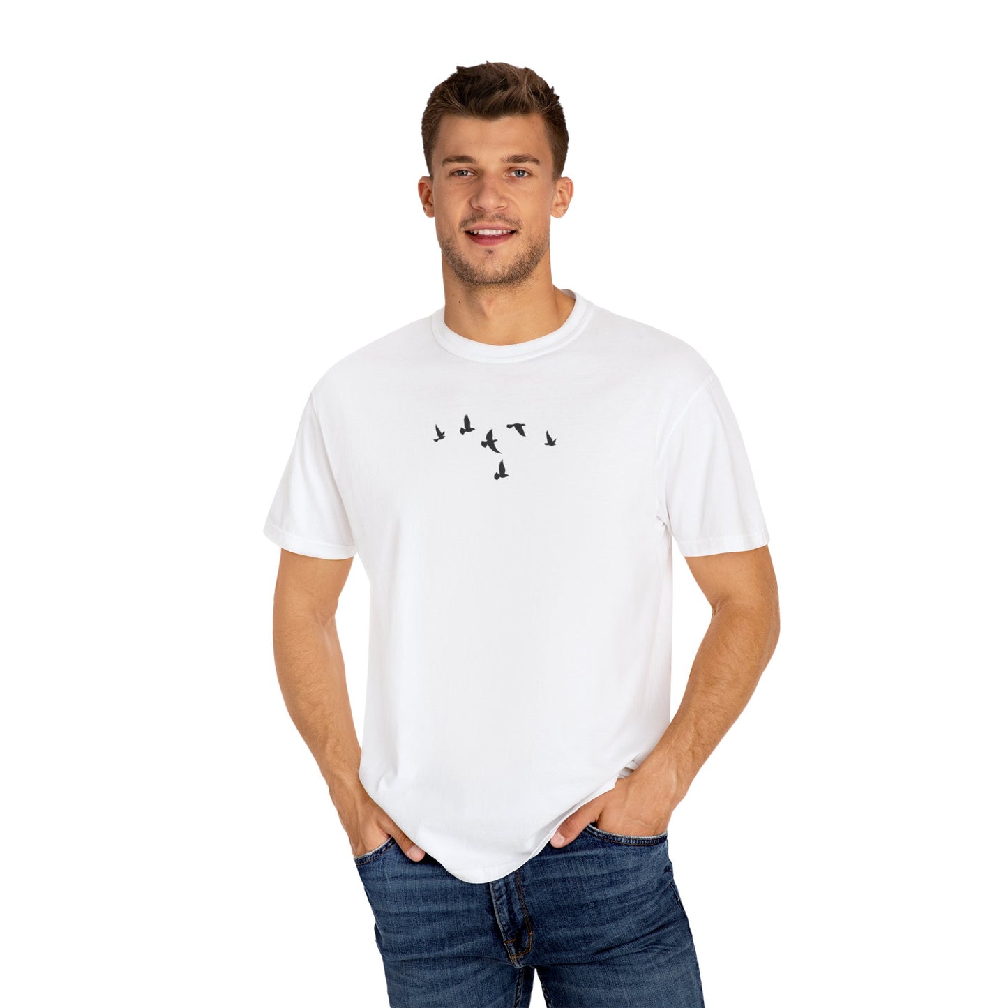 Where The Stars Shine Indigo Blue by Maleeh Molstad unisex garment-dyed t-shirt~ Until We Meet Again