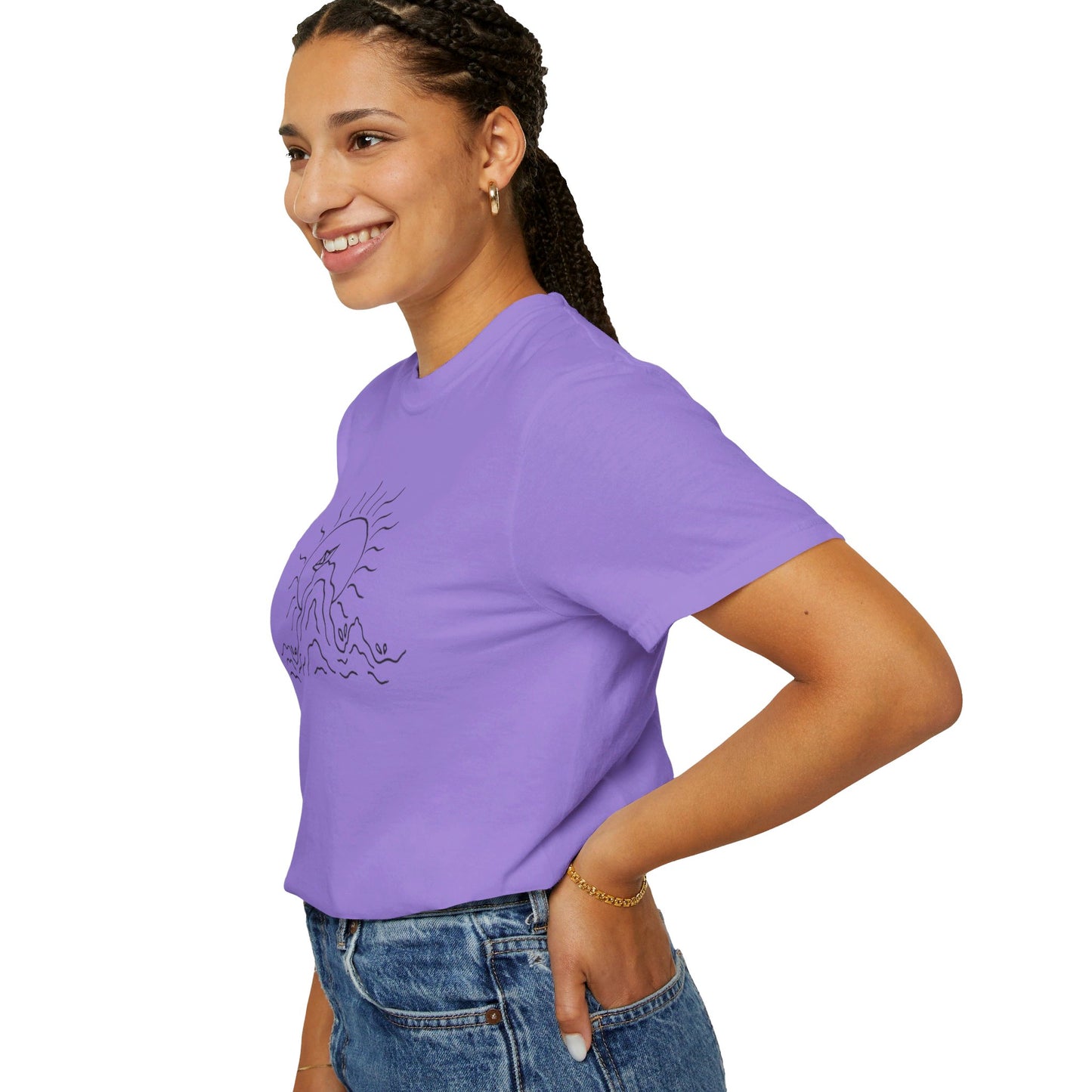 Into the Golden Hour by Maleeh Molstad limited edition unisex garment-dyed t-shirt ~ Peace