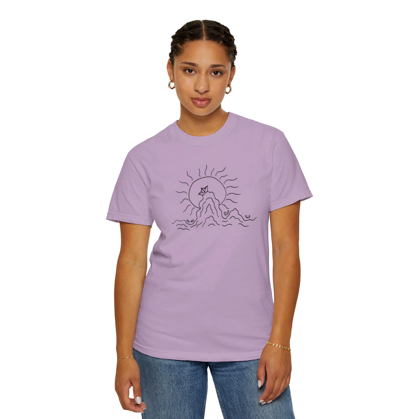 Into the Golden Hour by Maleeh Molstad limited edition unisex garment-dyed t-shirt ~ Peace