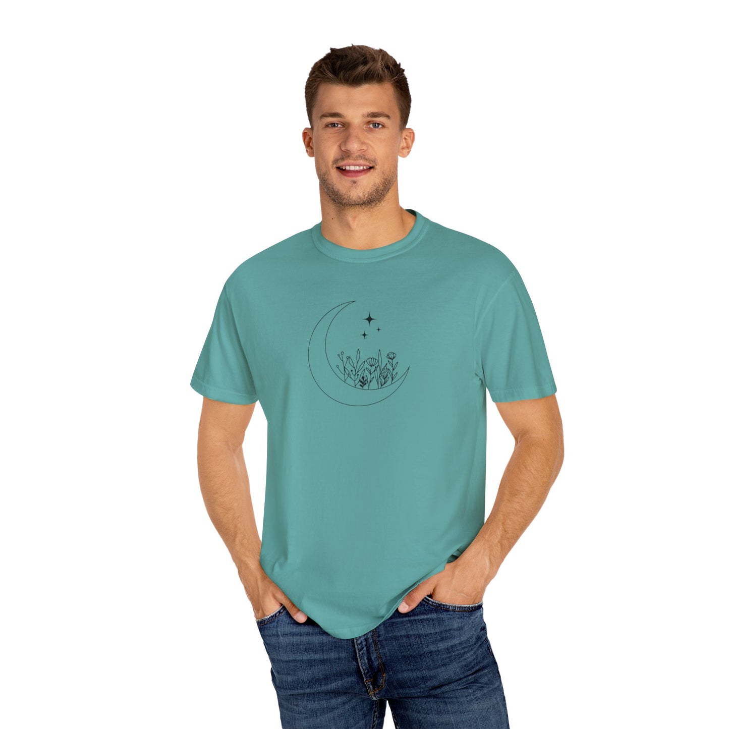 Where the Stars Shine Indigo Blue by Maleeh Molstad unisex garment-dyed t-shirt ~ Musn’t Forget