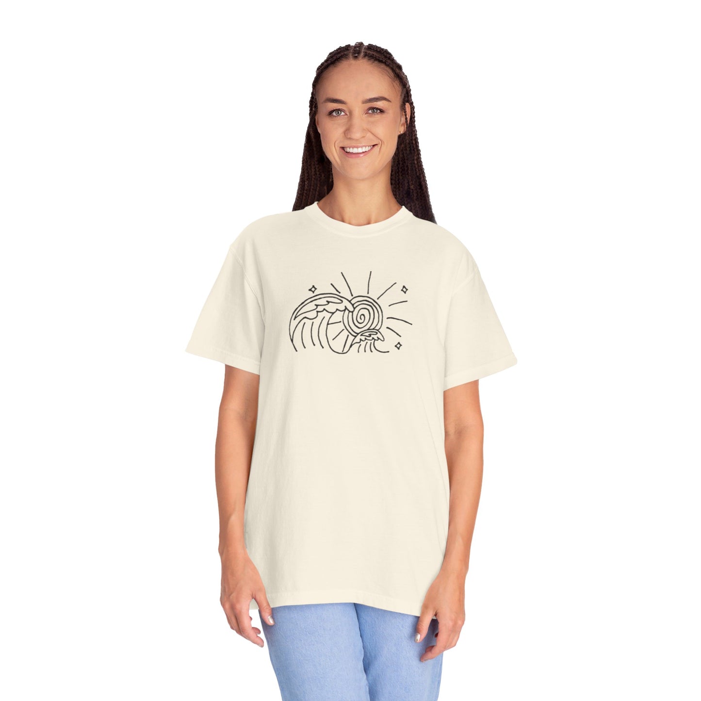 Into the Golden Hour by Maleeh Molstad limited edition unisex garment-dyed t-shirt ~ Waves