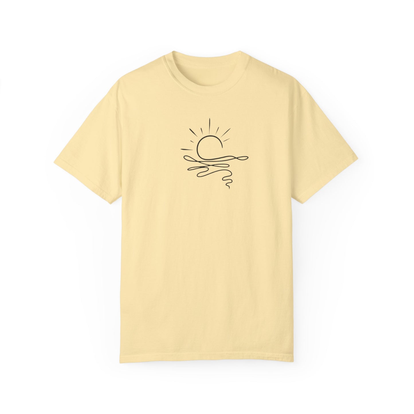Where The Stars Shine Indigo Blue by Maleeh Molstad unisex garment-dyed t-shirt ~ Turquoise