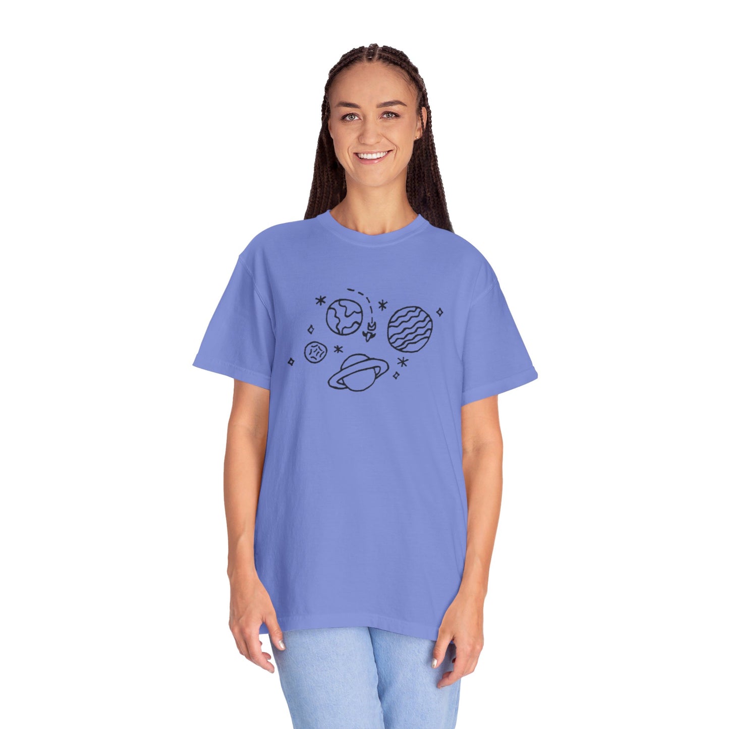 Into the Golden Hour by Maleeh Molstad limited edition unisex garment-dyed t-shirt ~ Space