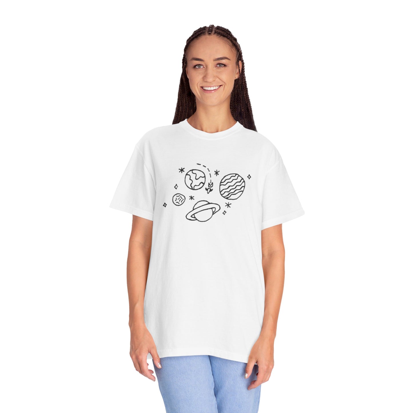 Into the Golden Hour by Maleeh Molstad limited edition unisex garment-dyed t-shirt ~ Space