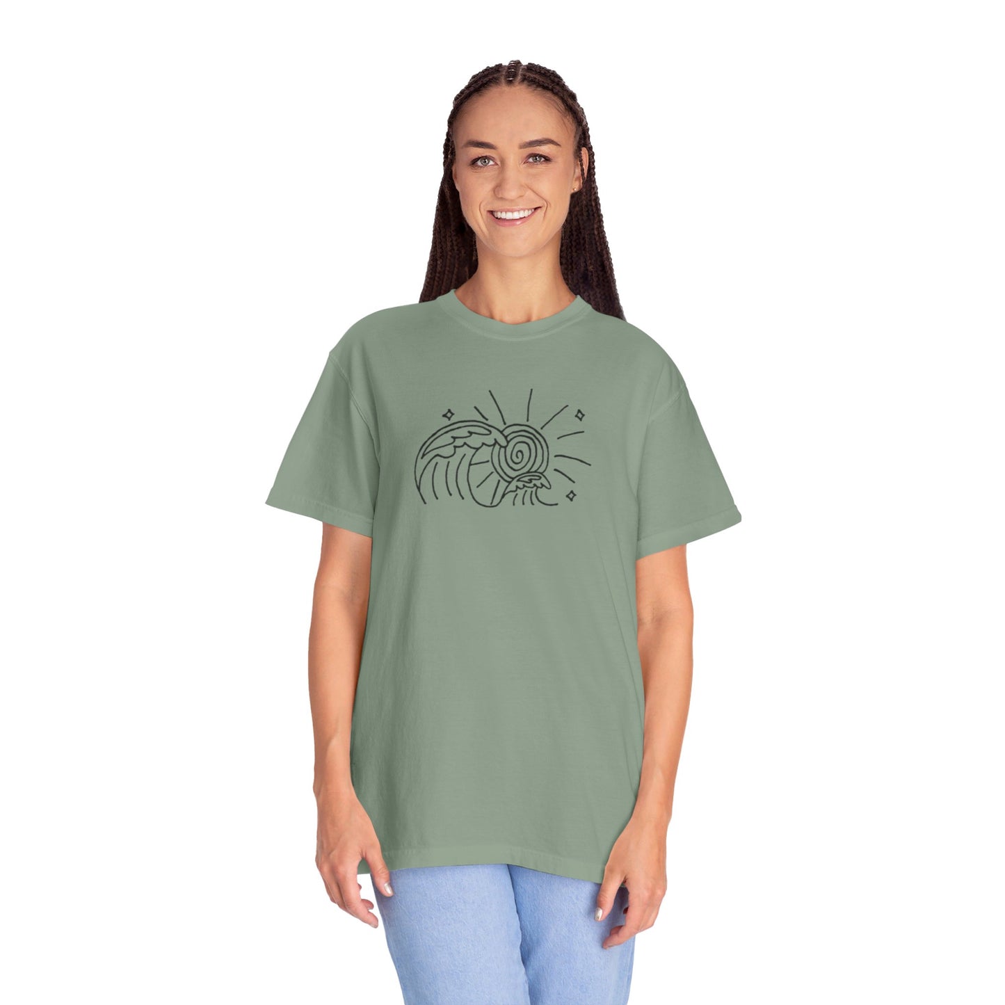 Into the Golden Hour by Maleeh Molstad limited edition unisex garment-dyed t-shirt ~ Waves