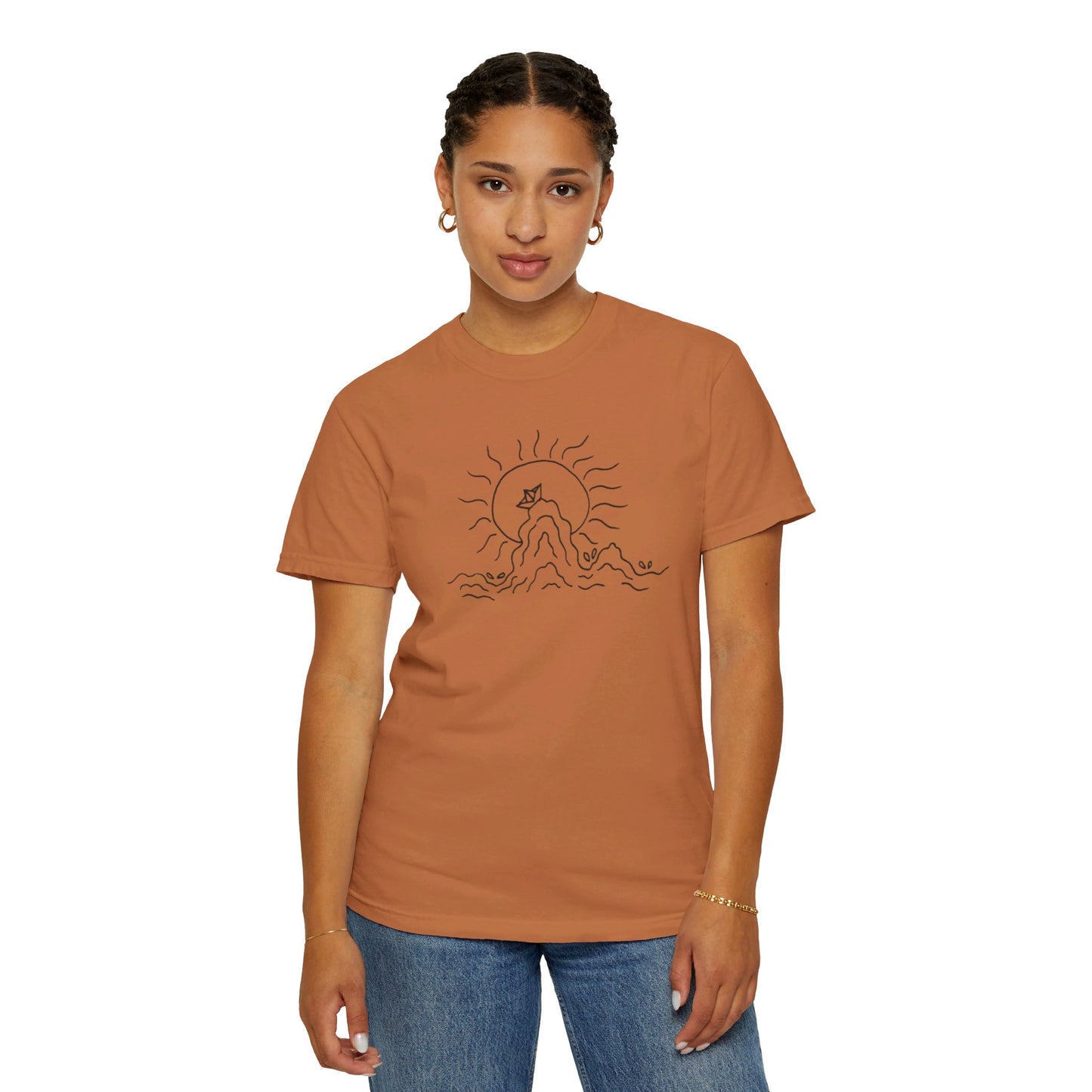 Into the Golden Hour by Maleeh Molstad limited edition unisex garment-dyed t-shirt ~ Peace