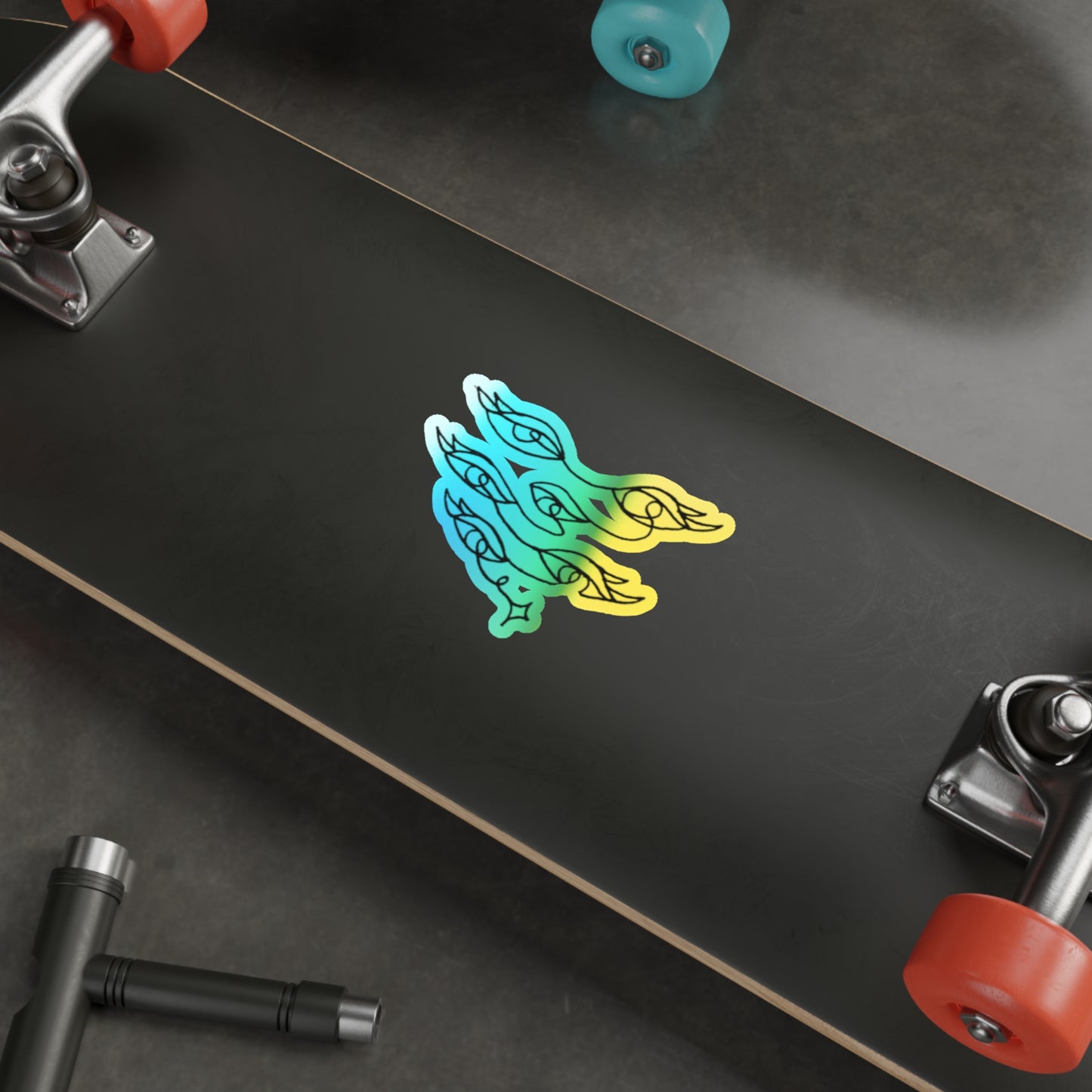 Into the Golden Hour by Maleeh Molstad limited edition holographic die-cut stickers ~ Gypsy