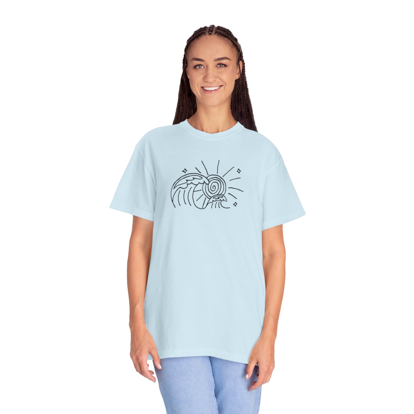Into the Golden Hour by Maleeh Molstad limited edition unisex garment-dyed t-shirt ~ Waves
