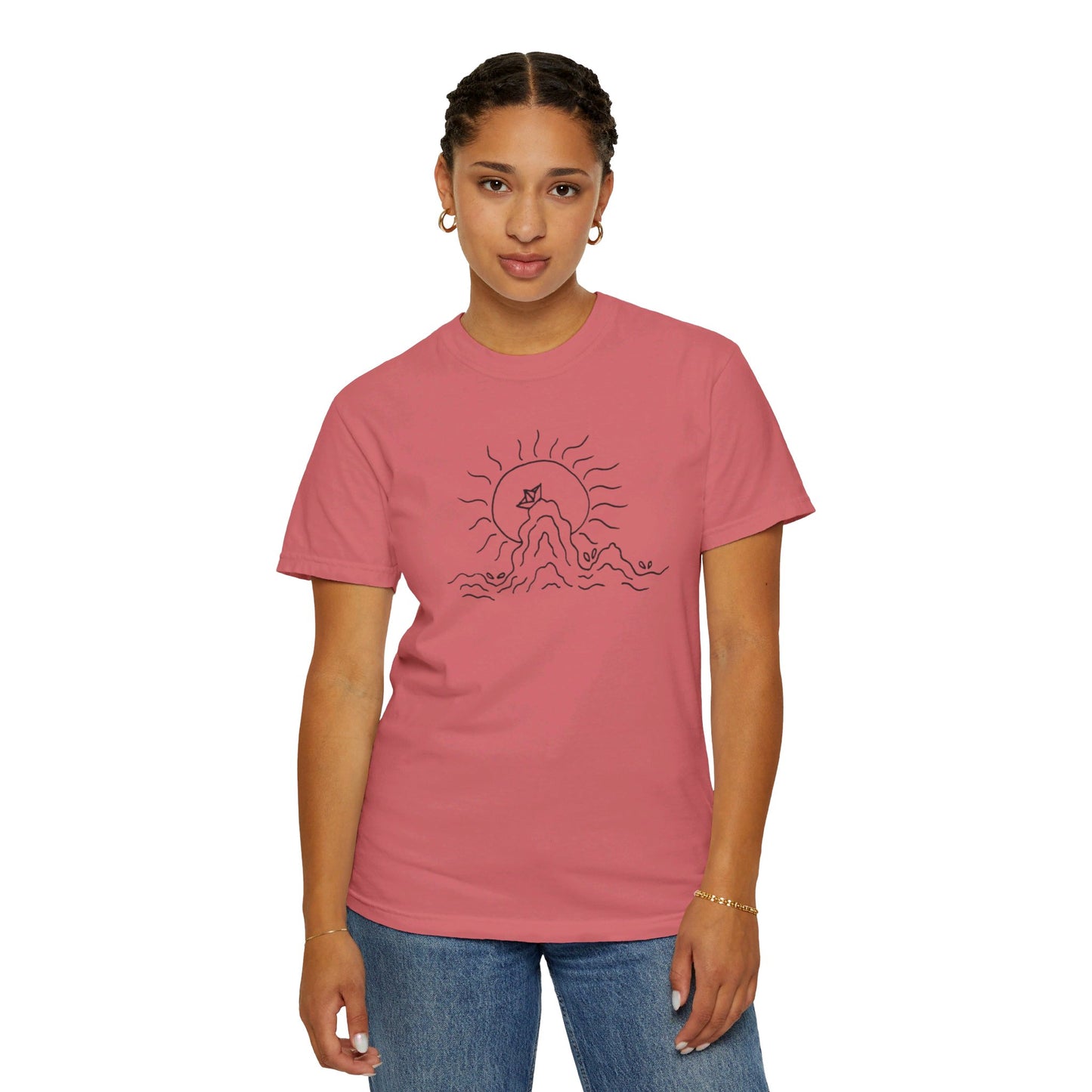 Into the Golden Hour by Maleeh Molstad limited edition unisex garment-dyed t-shirt ~ Peace