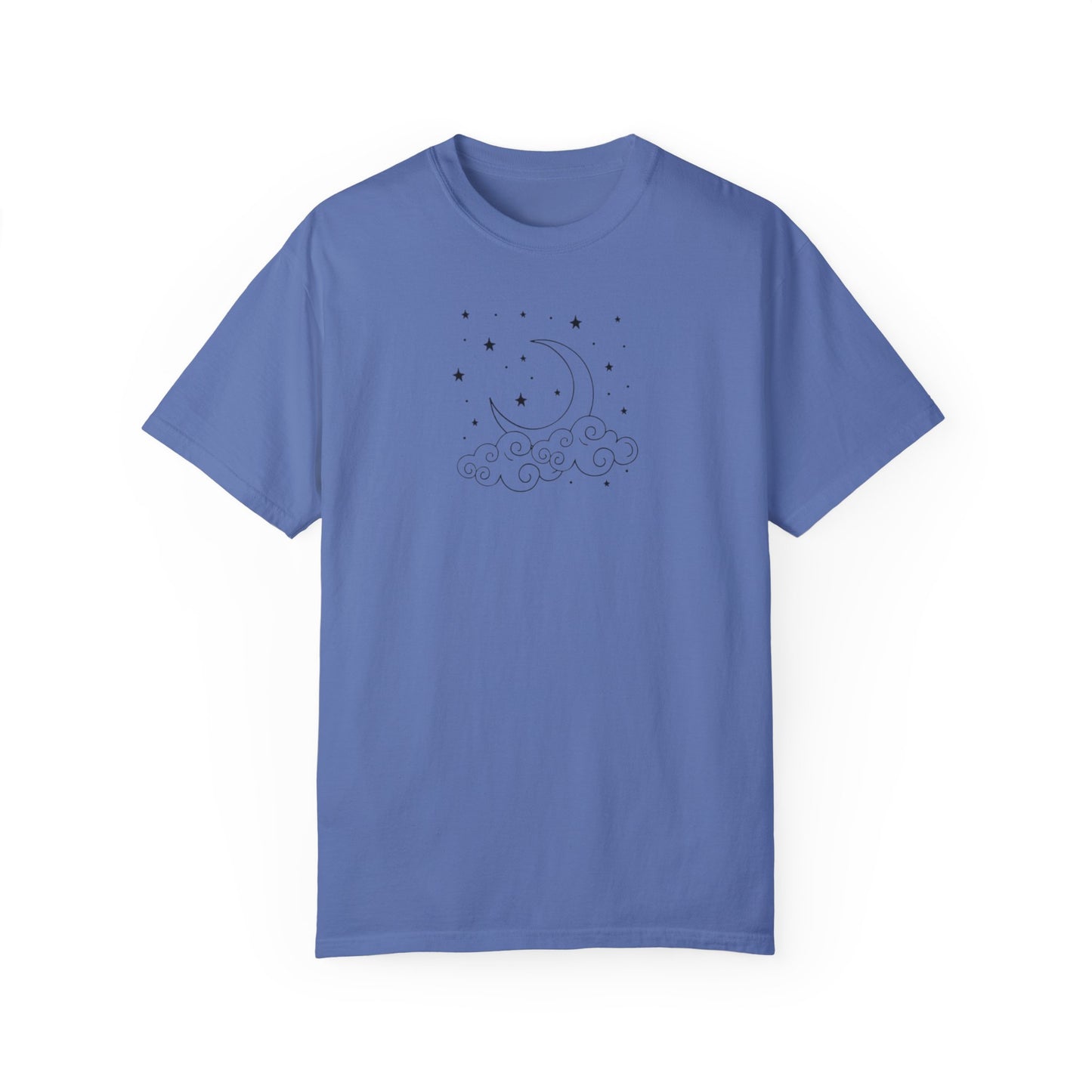 Where The Stars Shine Indigo Blue by Maleeh Molstad unisex garment-dyed t-shirt ~ Indigo Babies
