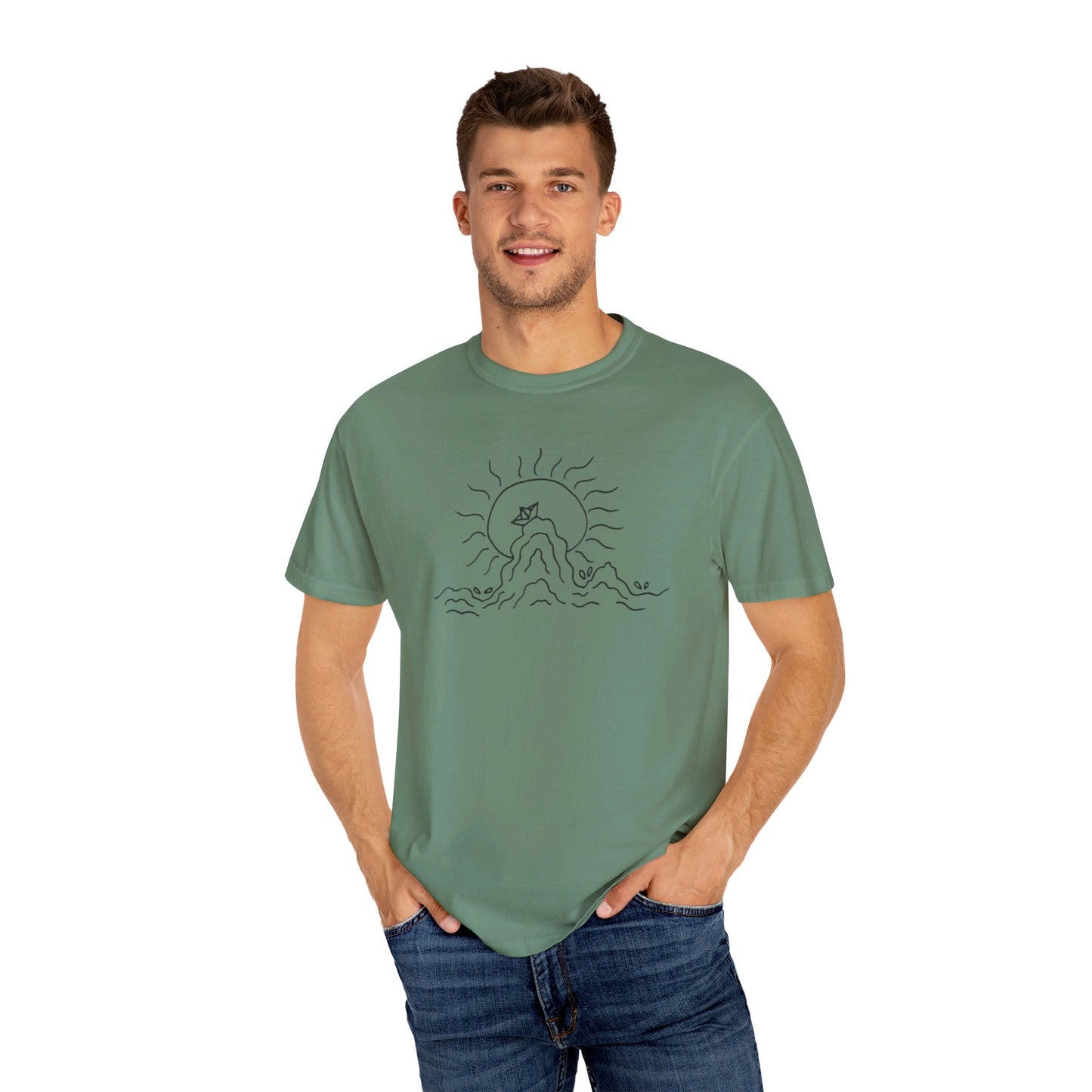 Into the Golden Hour by Maleeh Molstad limited edition unisex garment-dyed t-shirt ~ Peace