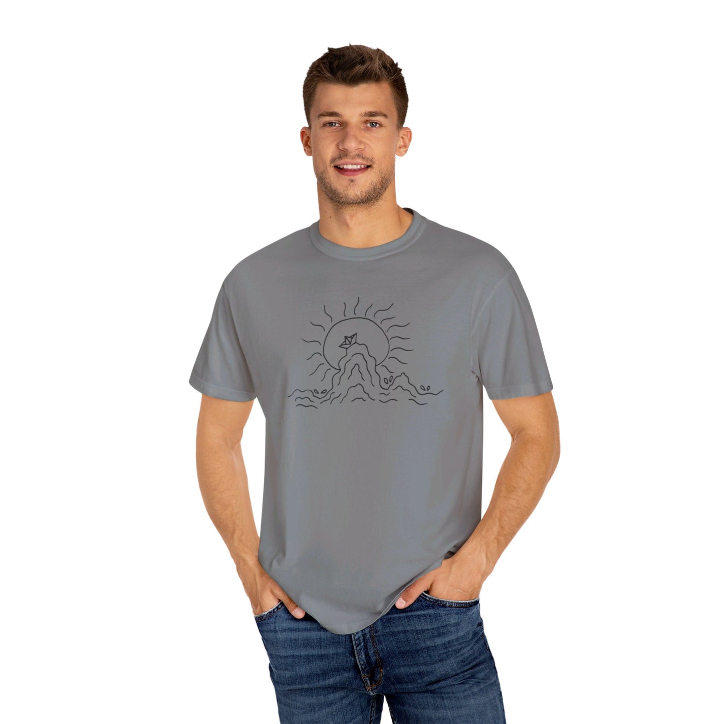 Into the Golden Hour by Maleeh Molstad limited edition unisex garment-dyed t-shirt ~ Peace