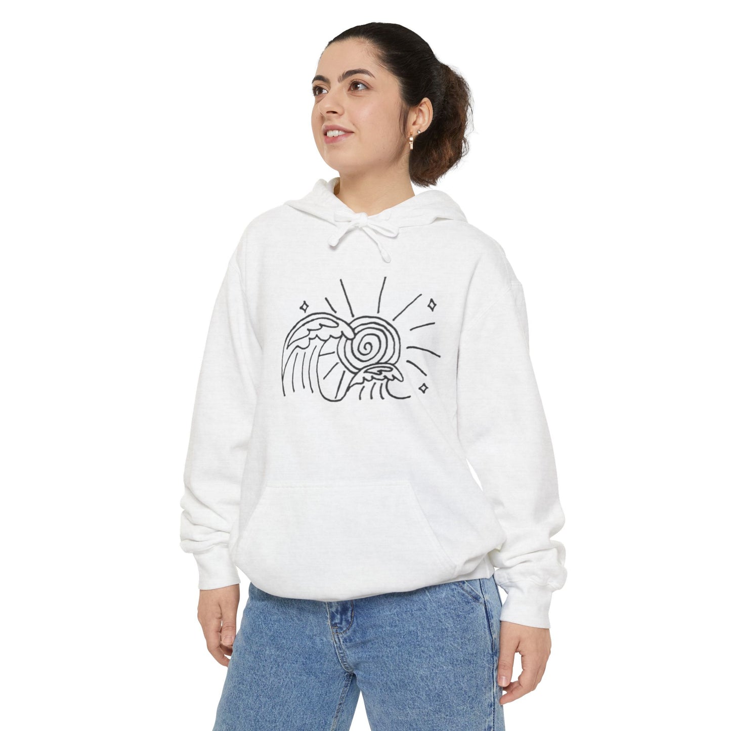 Into the Golden Hour by Maleeh Molstad limited edition unisex drummer hoodie ~ Waves