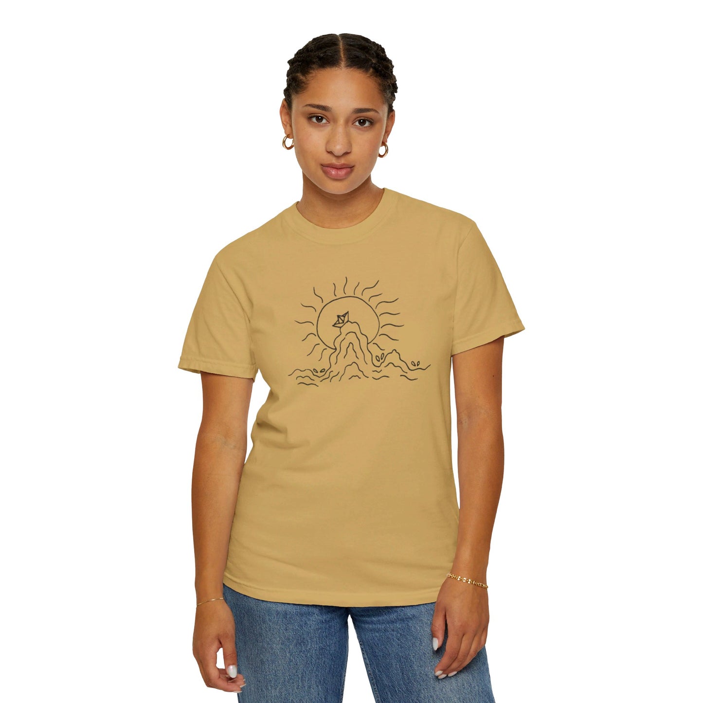 Into the Golden Hour by Maleeh Molstad limited edition unisex garment-dyed t-shirt ~ Peace