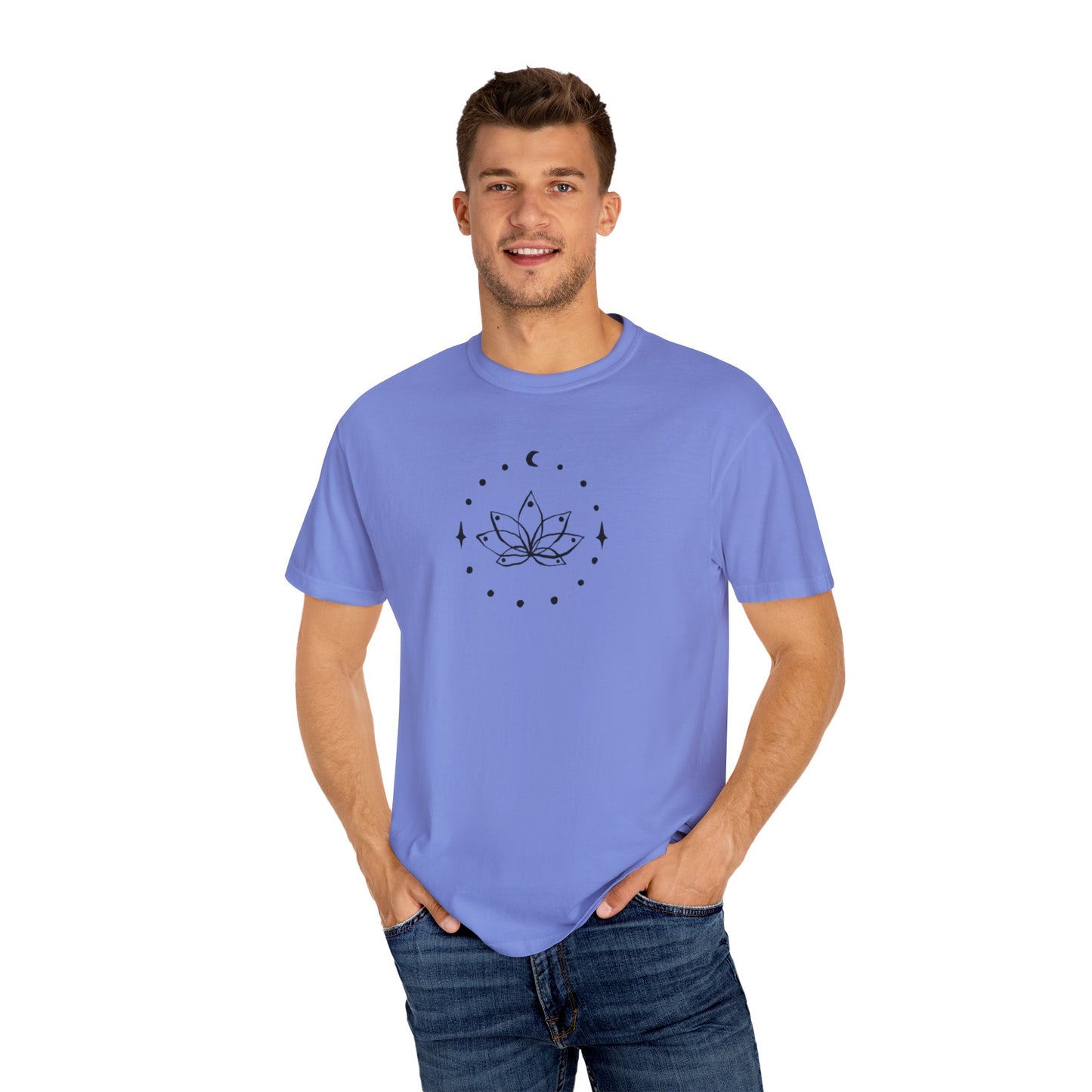 Where the Stars Shine Indigo Blue by Maleeh Molstad unisex garment-dyed t-shirt ~ Always Be Fine