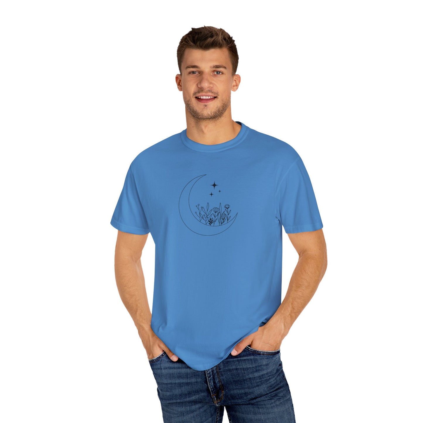 Where the Stars Shine Indigo Blue by Maleeh Molstad unisex garment-dyed t-shirt ~ Musn’t Forget