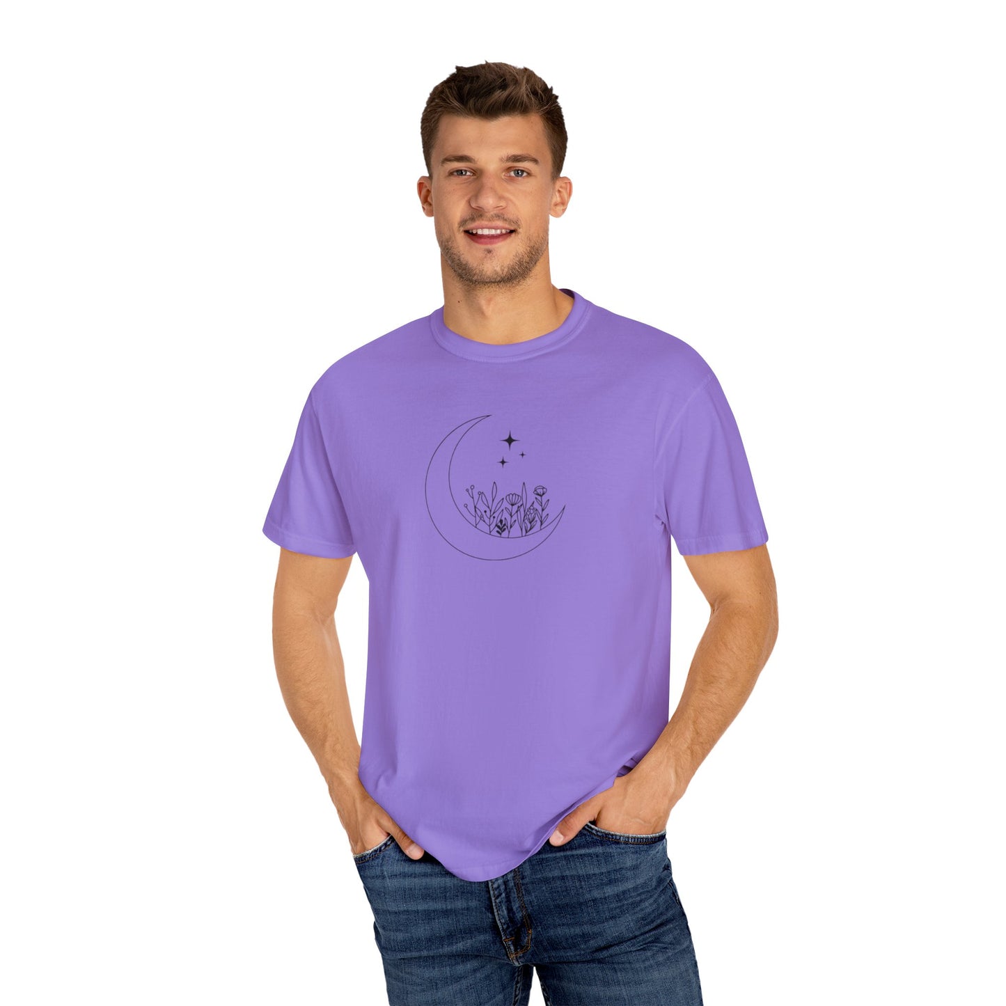 Where the Stars Shine Indigo Blue by Maleeh Molstad unisex garment-dyed t-shirt ~ Musn’t Forget
