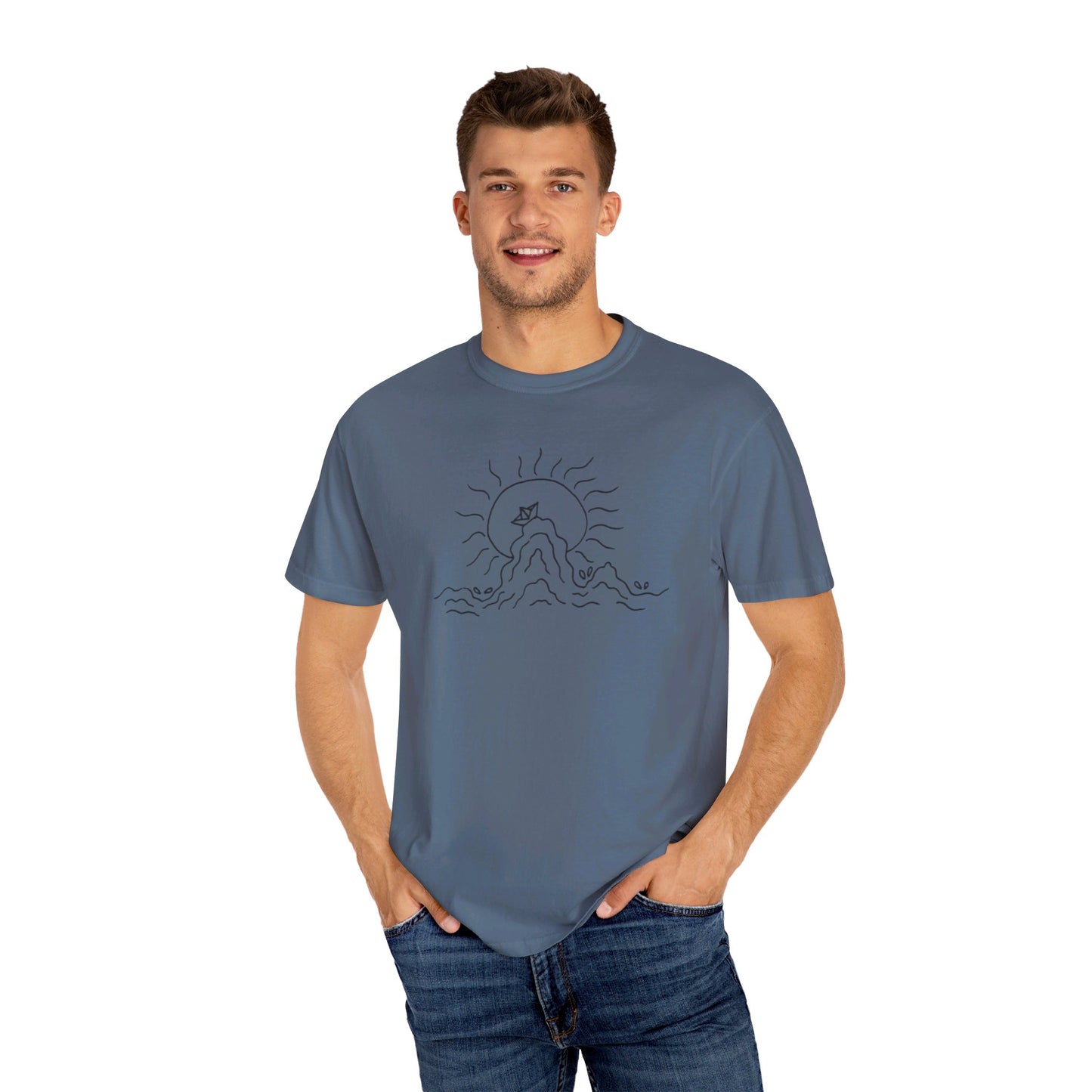 Into the Golden Hour by Maleeh Molstad limited edition unisex garment-dyed t-shirt ~ Peace