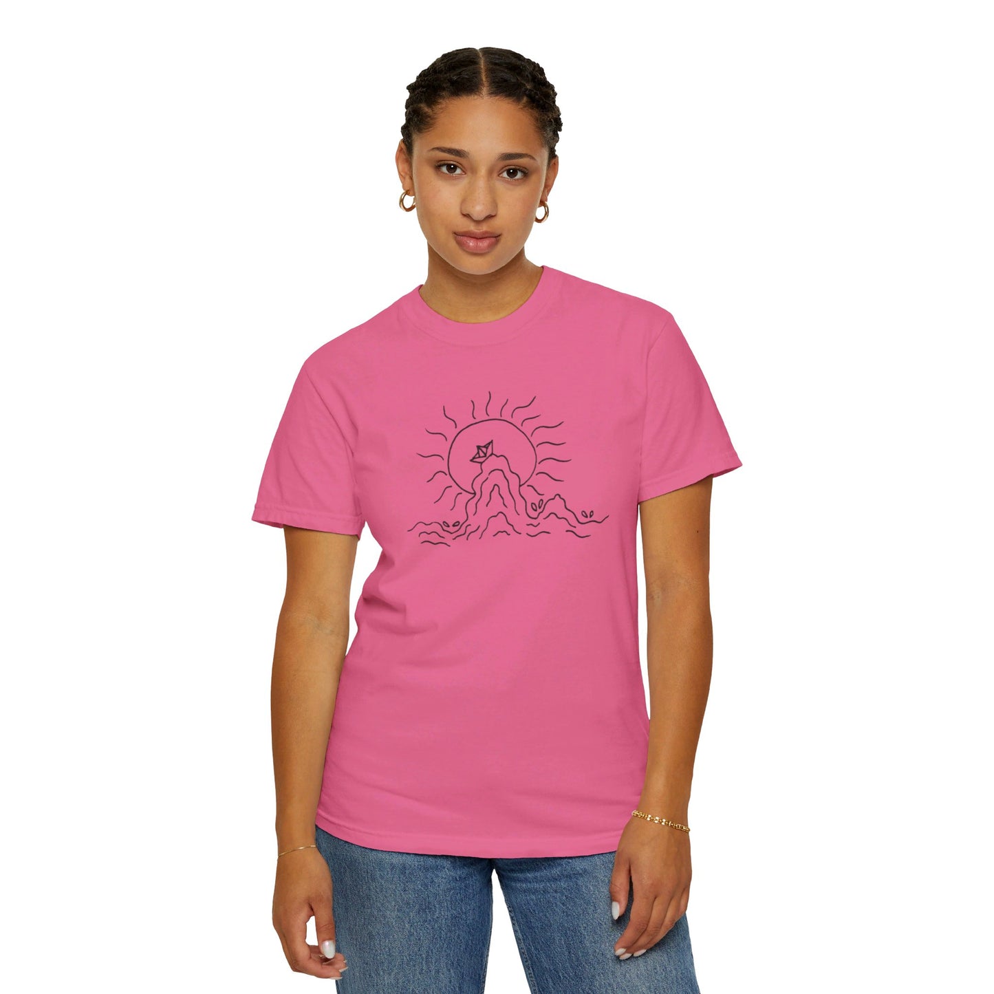 Into the Golden Hour by Maleeh Molstad limited edition unisex garment-dyed t-shirt ~ Peace