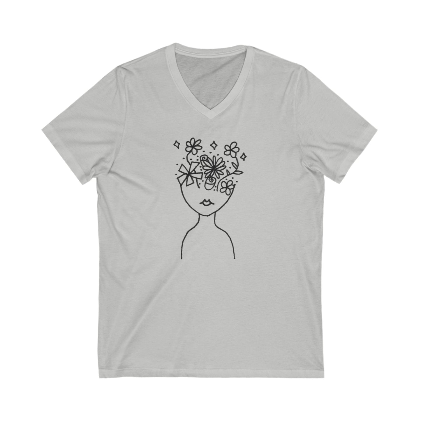 Into the Golden Hour by Maleeh Molstad limited edition unisex jersey short sleeve v-neck tee ~ Understanding
