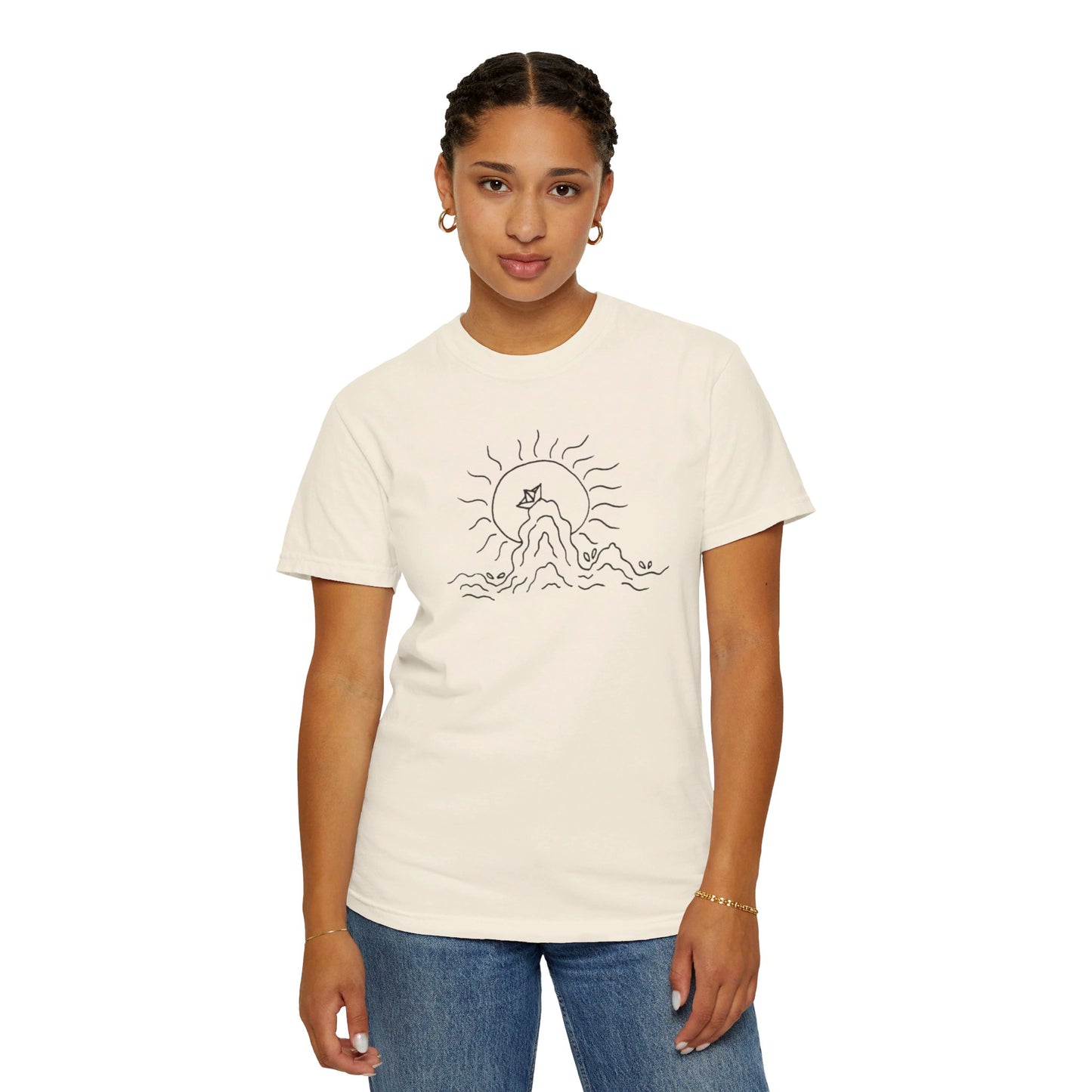 Into the Golden Hour by Maleeh Molstad limited edition unisex garment-dyed t-shirt ~ Peace