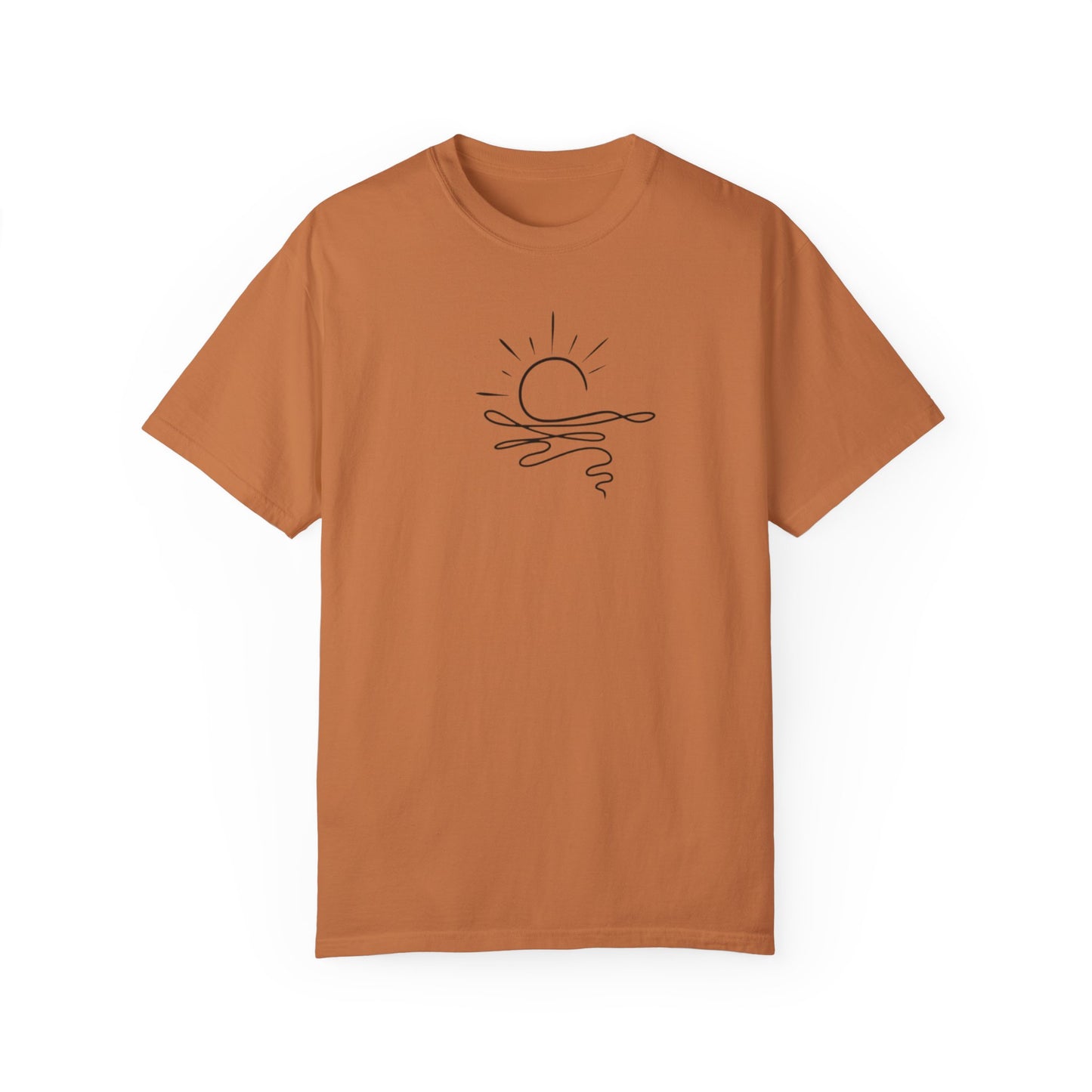 Where The Stars Shine Indigo Blue by Maleeh Molstad unisex garment-dyed t-shirt ~ Turquoise