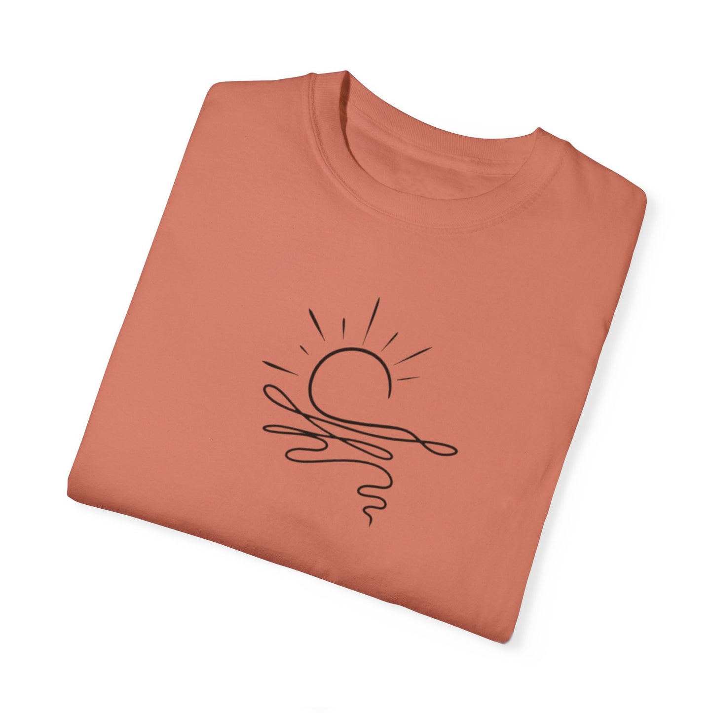 Where The Stars Shine Indigo Blue by Maleeh Molstad unisex garment-dyed t-shirt ~ Turquoise
