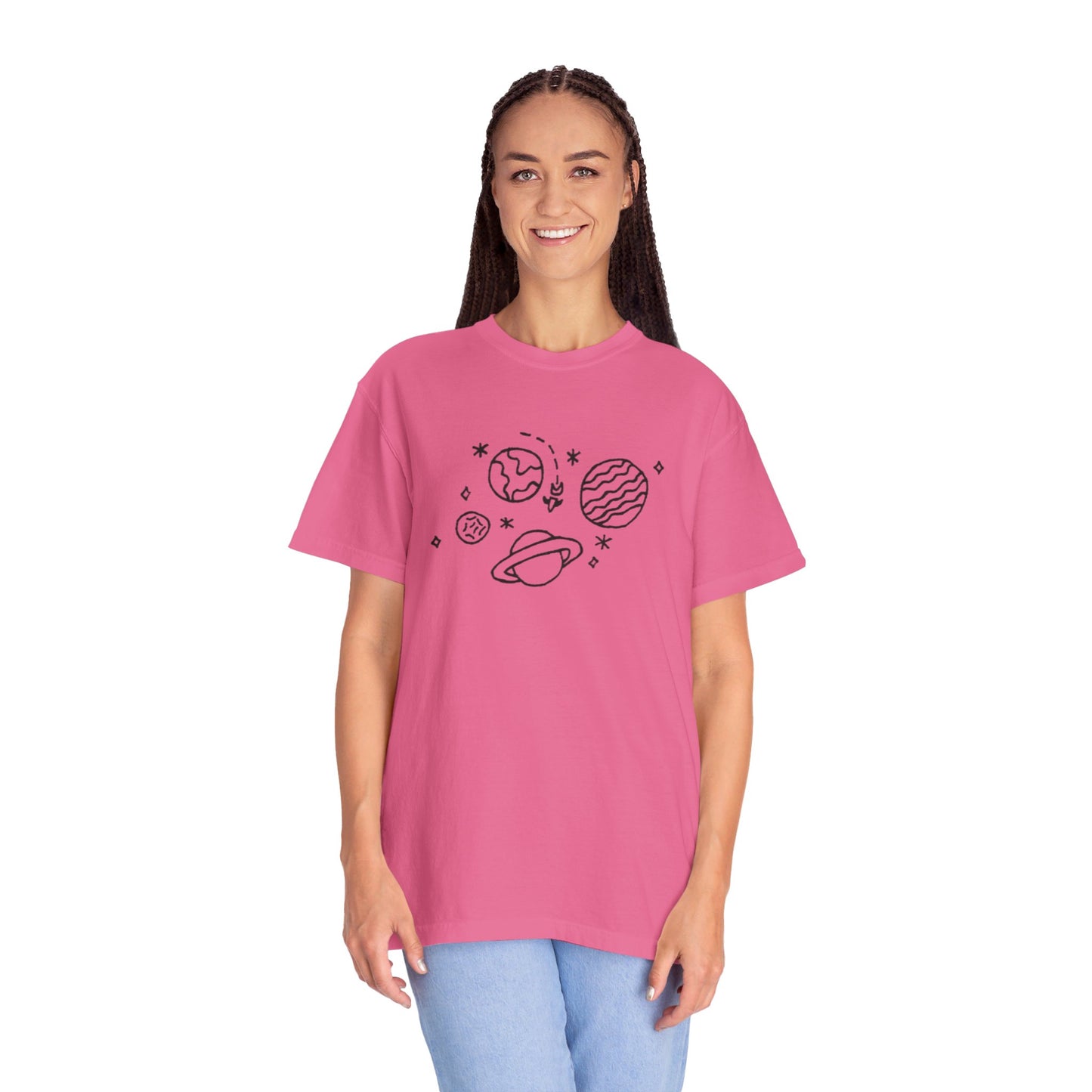 Into the Golden Hour by Maleeh Molstad limited edition unisex garment-dyed t-shirt ~ Space