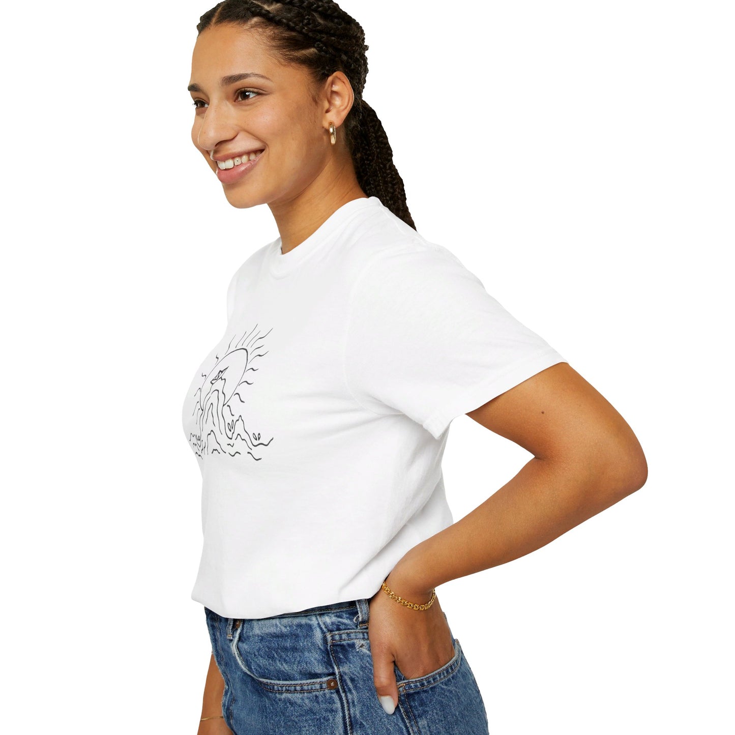 Into the Golden Hour by Maleeh Molstad limited edition unisex garment-dyed t-shirt ~ Peace