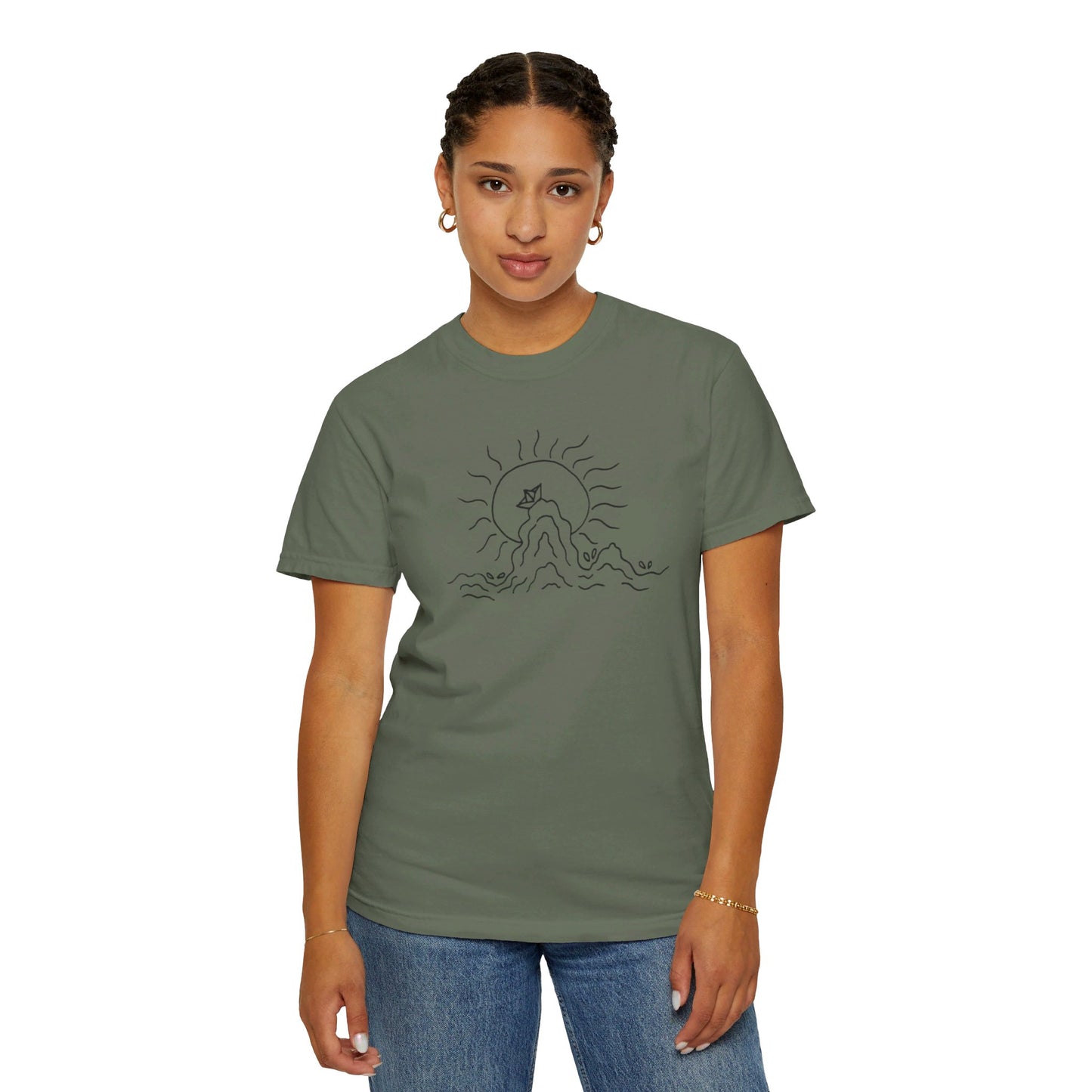 Into the Golden Hour by Maleeh Molstad limited edition unisex garment-dyed t-shirt ~ Peace